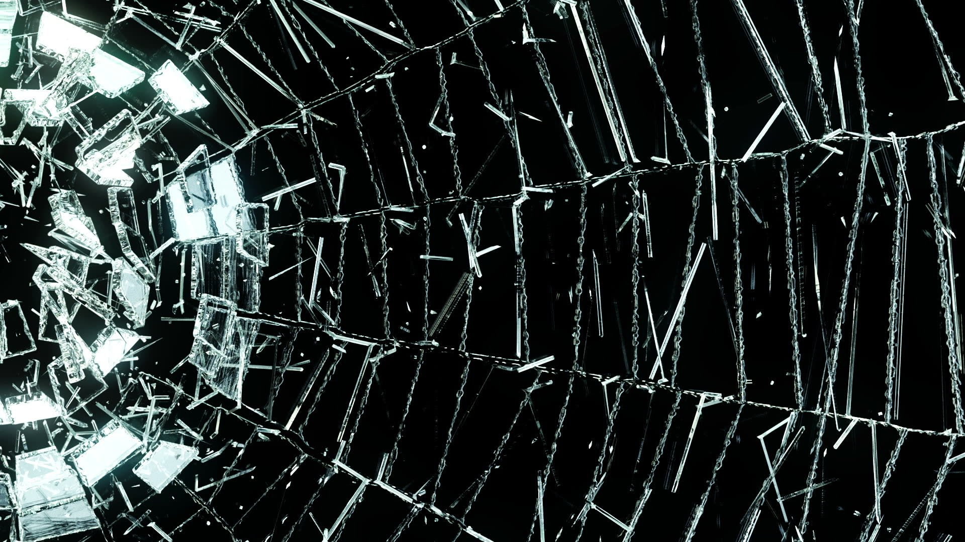 1080P, Crack, window, abstract, glass, psychedelic, Broken, bokeh, Shattered, pattern, HD Wallpaper