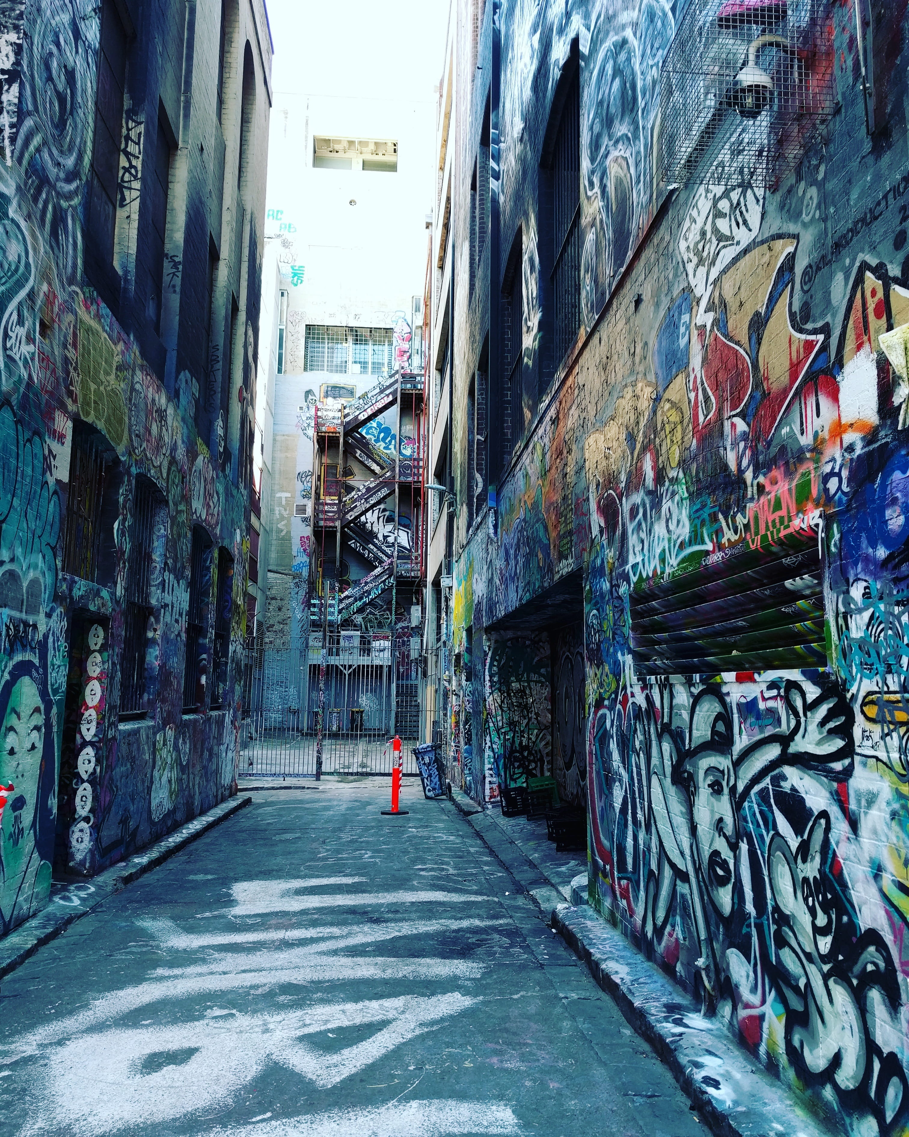 2K, city, day, building, creativity, direction, Melbourne City, street art, graffiti, wall art, Melbourne Cbd, art and craft, empty, outdoors, the way forward, Phone HD Wallpaper