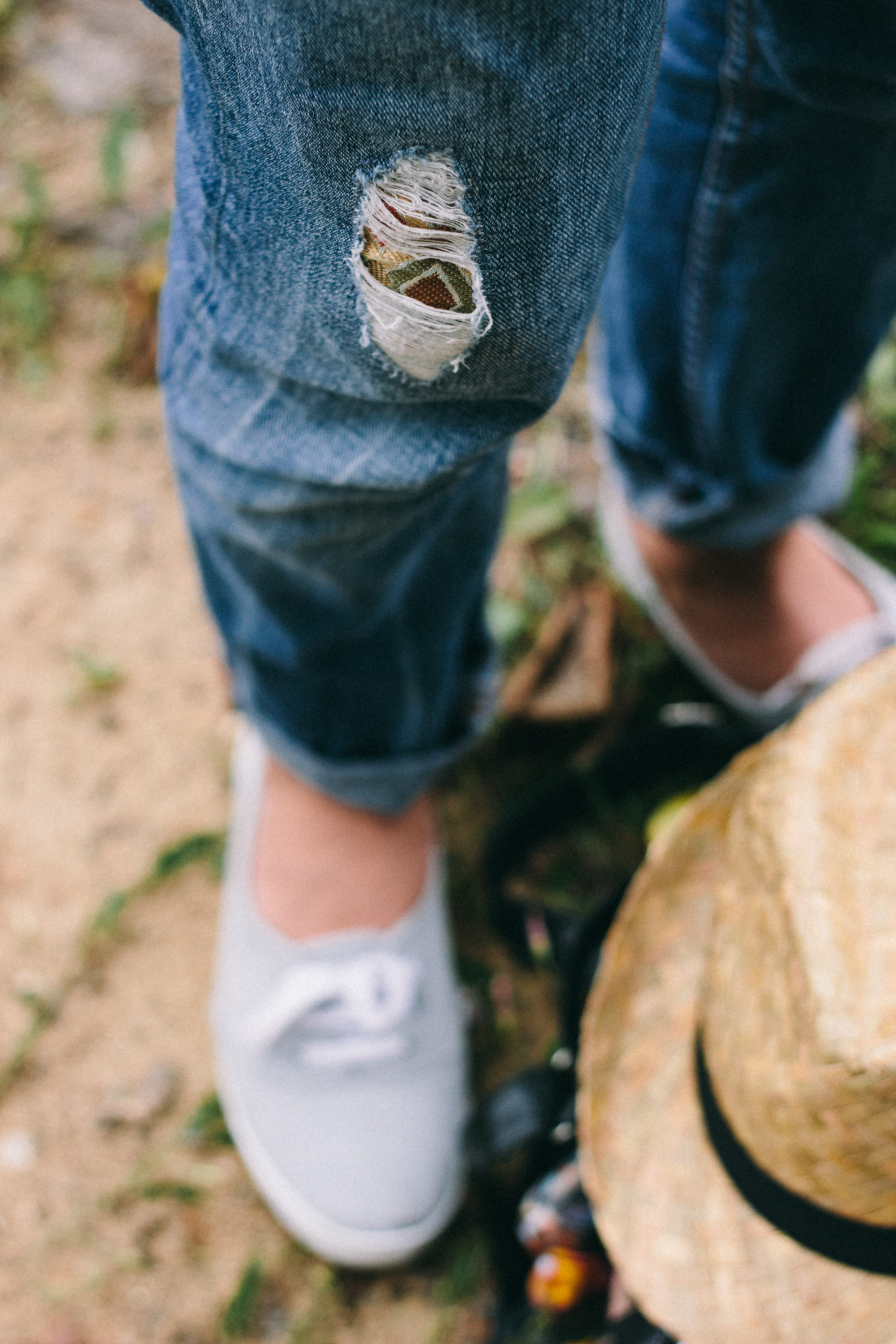 high angle view, land, day, young, beauty, men, denim, casual clothing, adult, people, woman, human limb, one Person, rubber boot, body part, Fashion, human leg, Phone HD Wallpaper