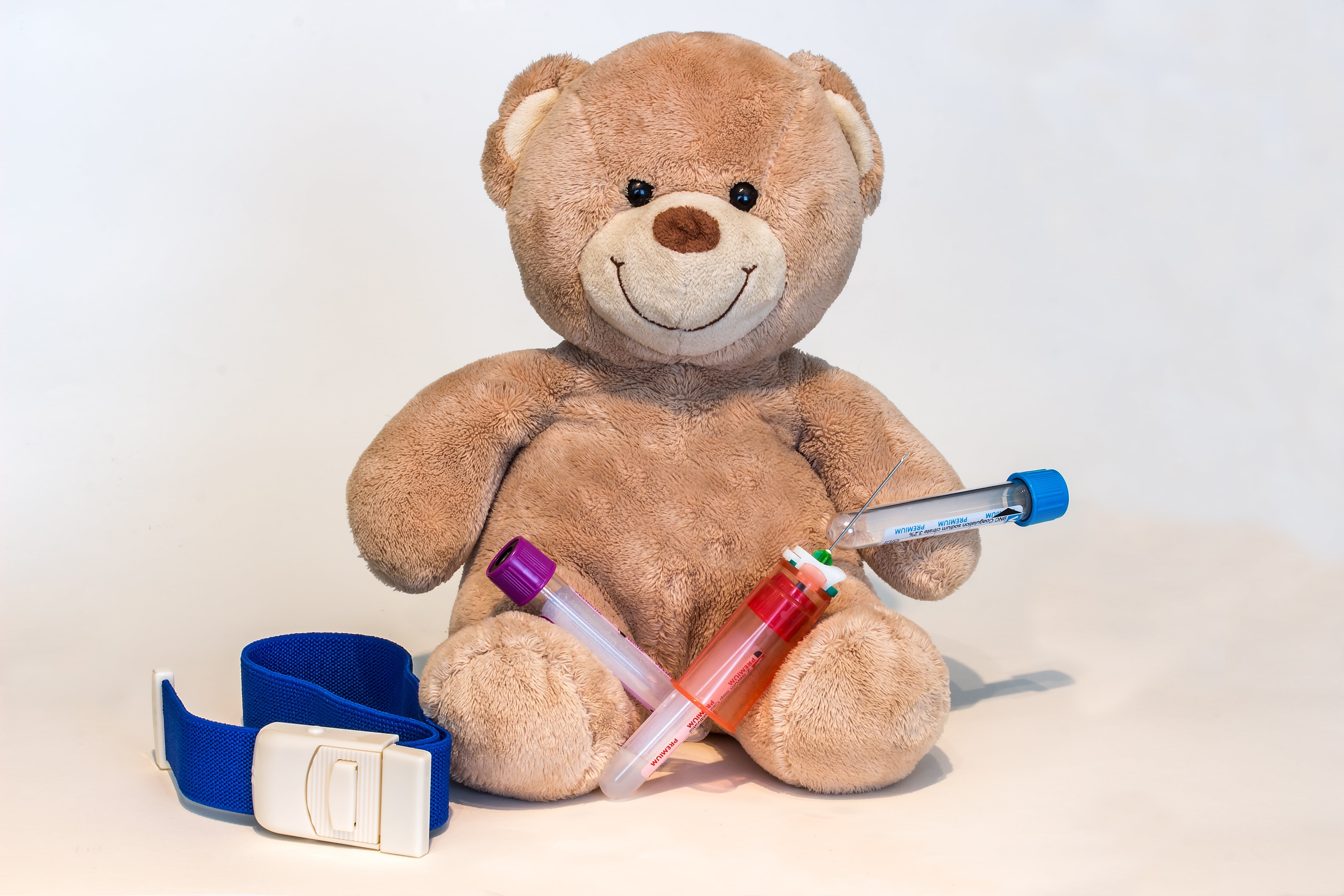 storage tube, medical, close-up, sitting, medical supplies, teddy bear, laboratory, no people, tube holder, teddy, childhood, cute, illness, needle, plush, HD Wallpaper