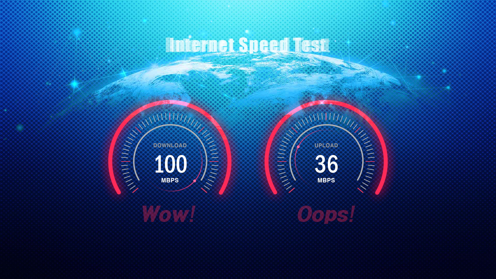 internet, numbers, speedometer, digital art, 1080P, HD Wallpaper