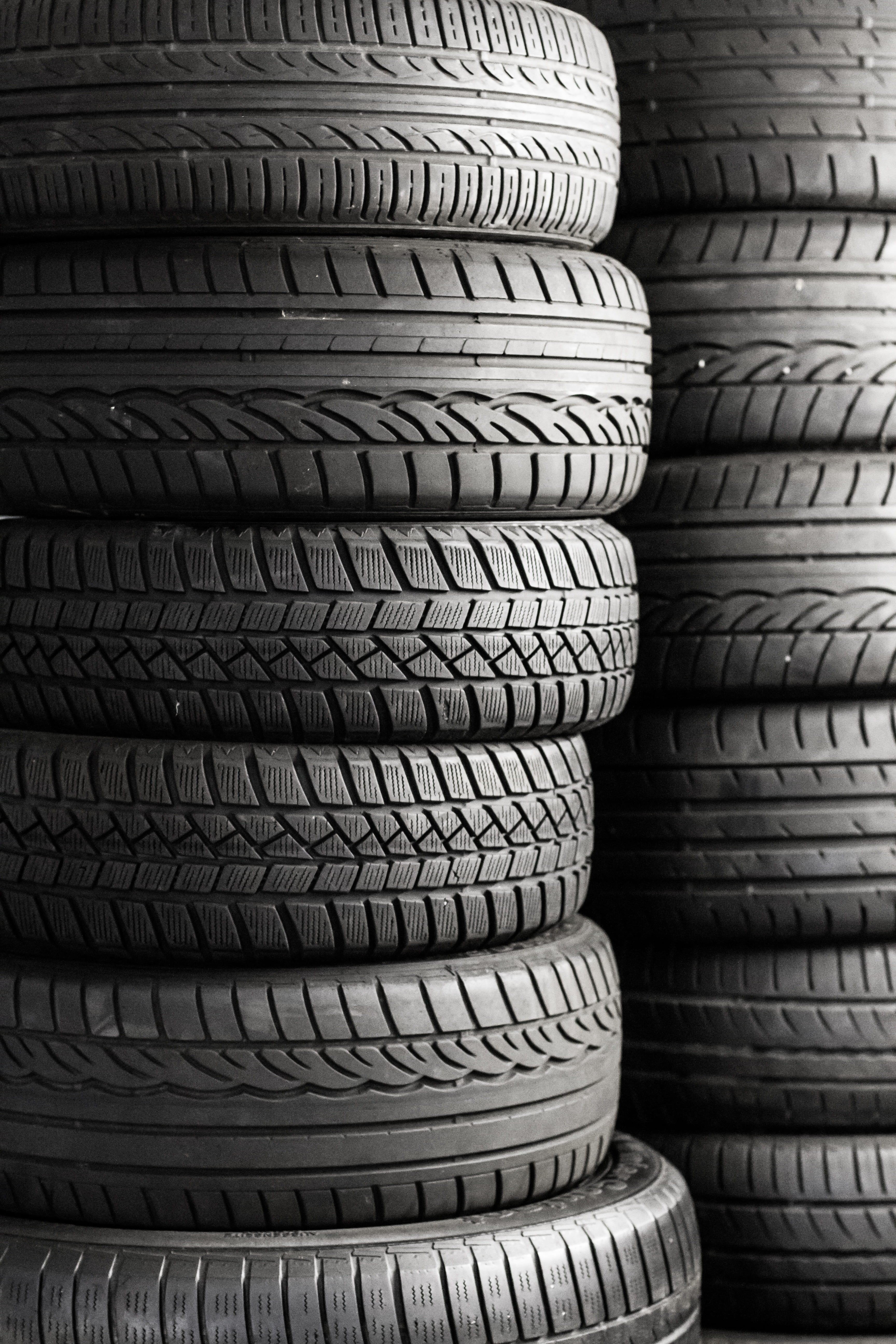 tire, art and craft, pattern, still life, vehicle, close-up, wheel, brown, auto tires, car, basket, mature, rubber, wicker, backgrounds, lot, 5K, large group of objects, Phone HD Wallpaper