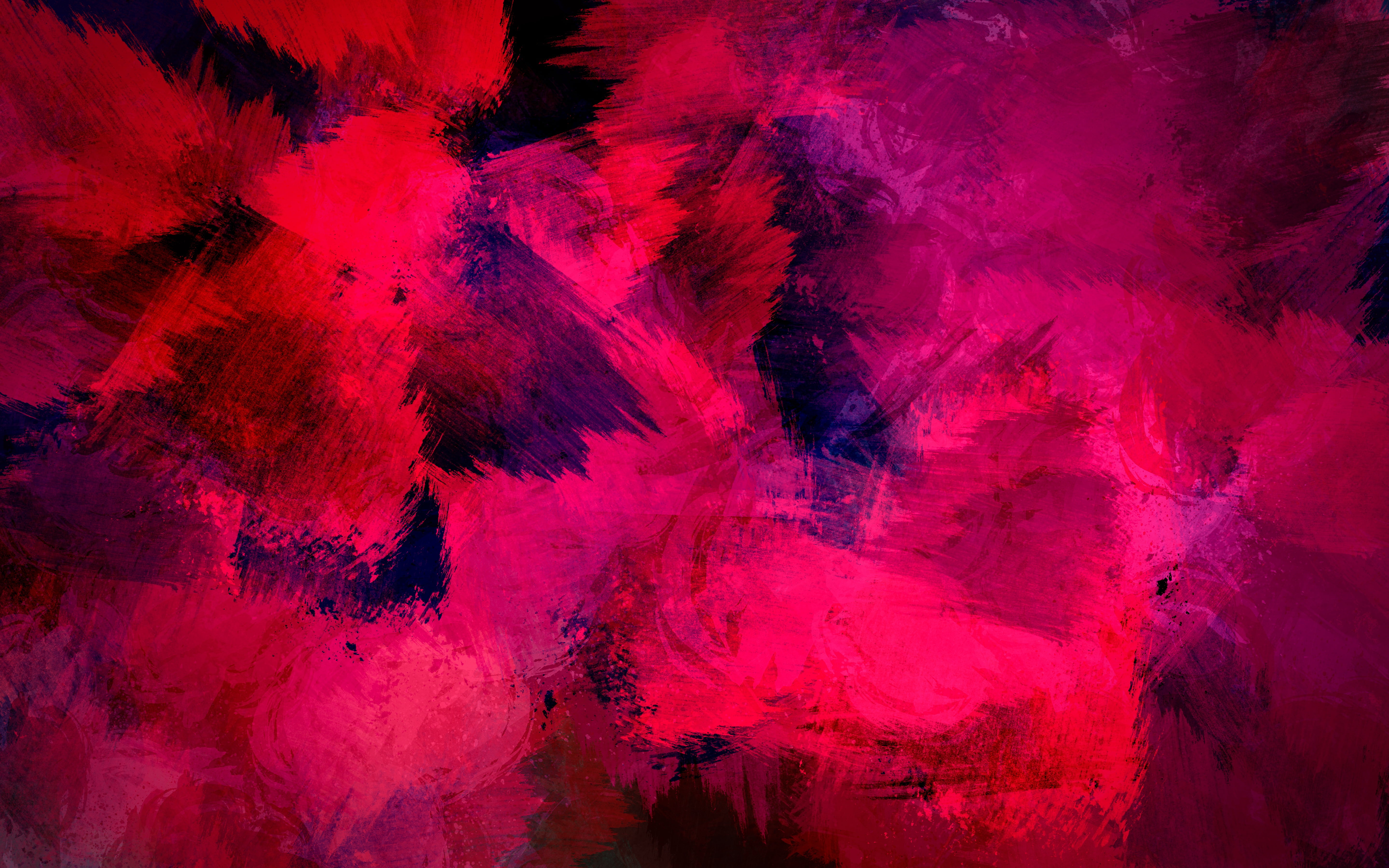 purple, shape, backgrounds, fractal, motion, no people, colors, pink color, 5K, material, inspiration, painting, paint, art and craft, dark, textured Effect, HD Wallpaper