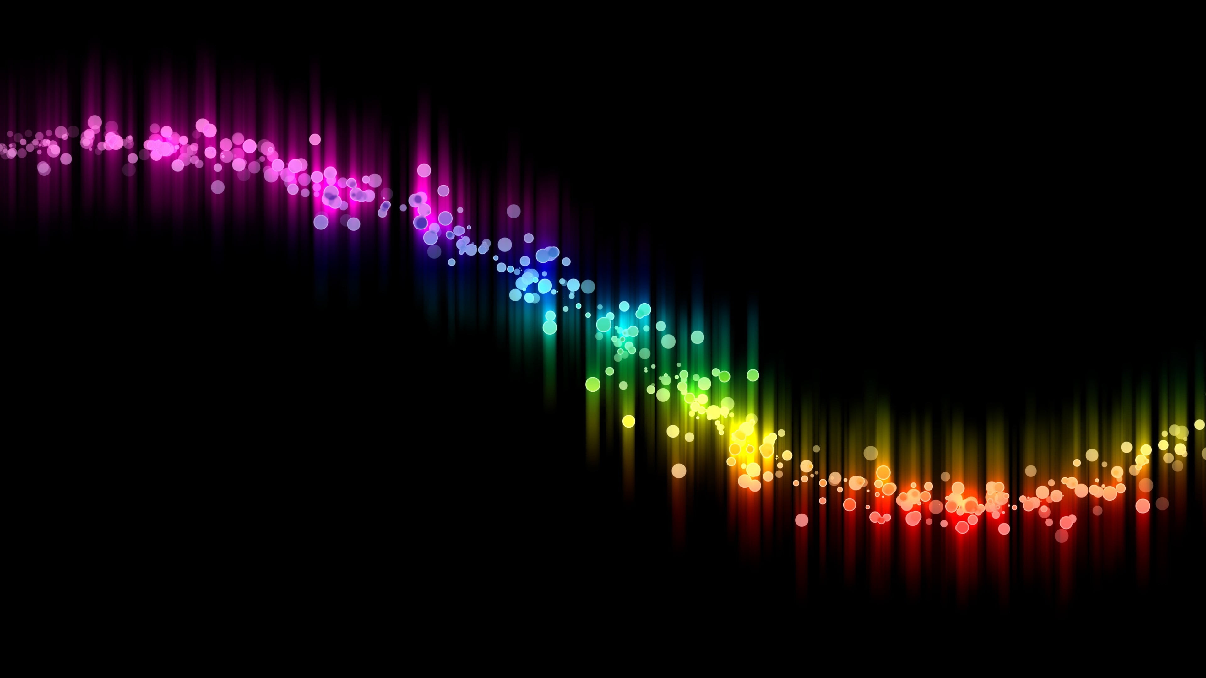glowing, multicolored, connection, copy space, black background, sound recording equipment, illuminated, communication, multi colored, arts culture and entertainment, HD Wallpaper
