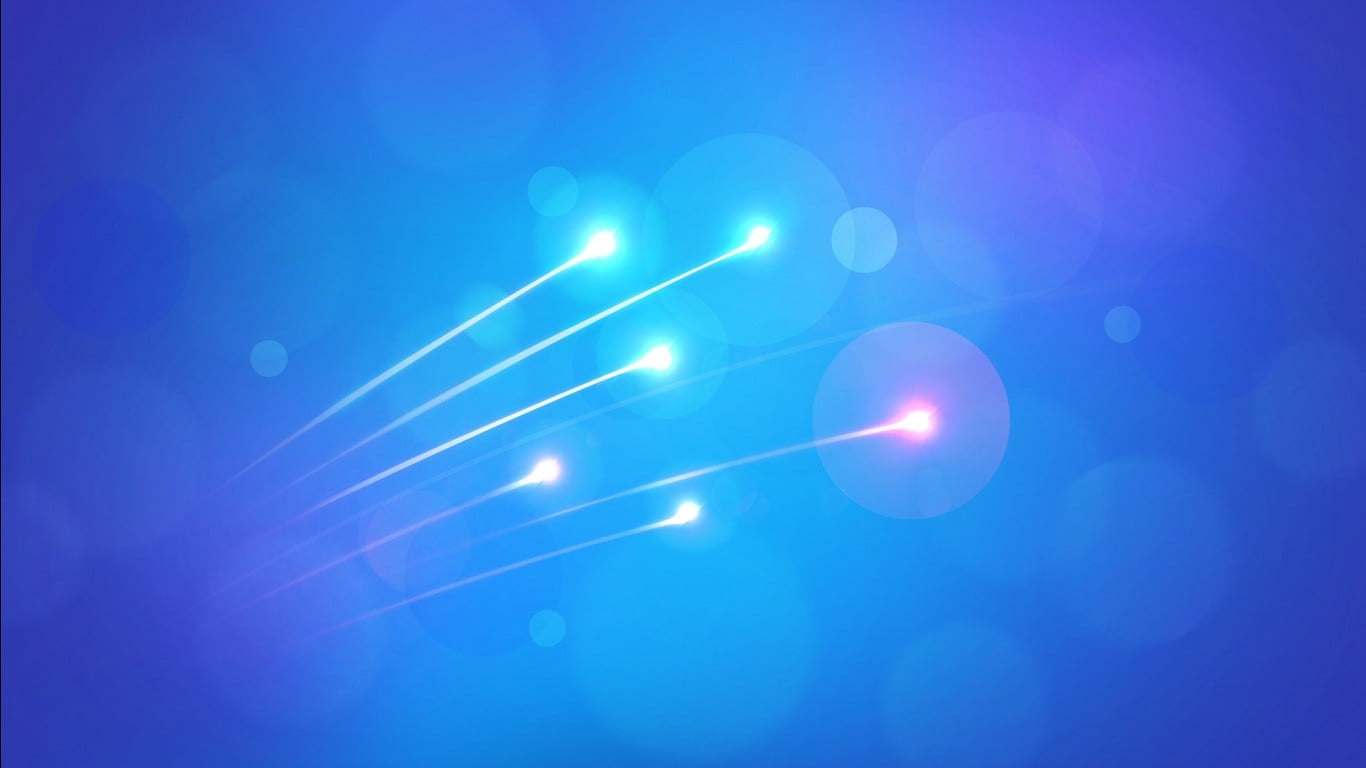 light, studio shot, fiber optic, 720P, digital composite, light - natural phenomenon, illuminated, backgrounds, blue, close-up, colored background, white, HD Wallpaper