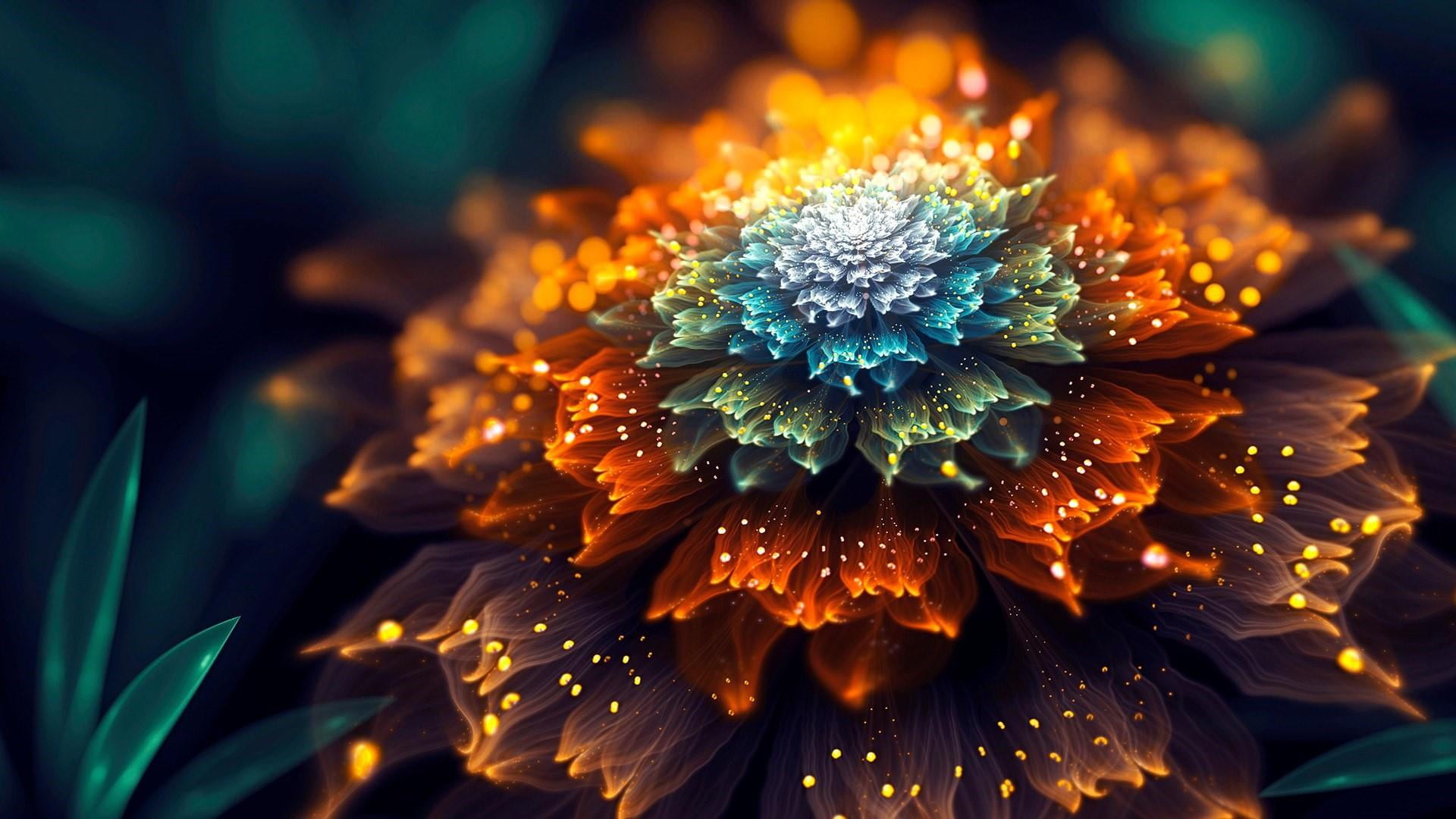 macro photography, nature, close up, fantasy art, growth, yellow, outdoors, freshness, water, fractal art, flowering plant, plant, inflorescence, macro, HD Wallpaper