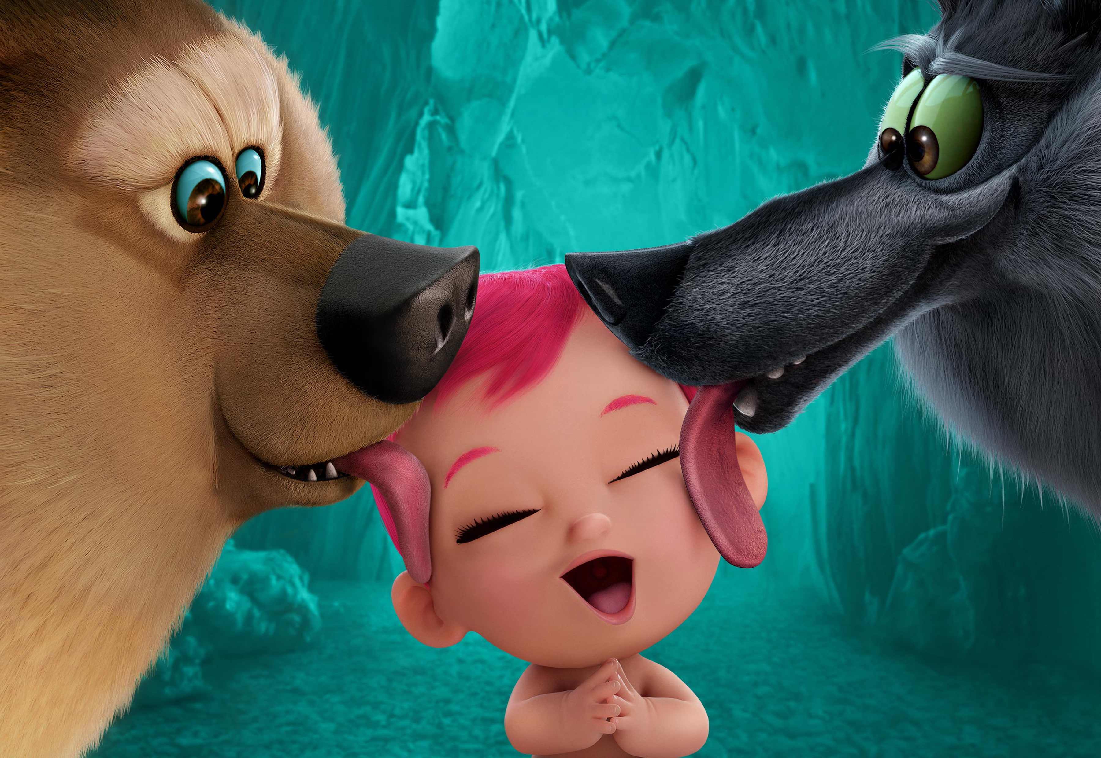 2K, Wolf Pack, Storks, Animation, Baby, 4K, HD Wallpaper