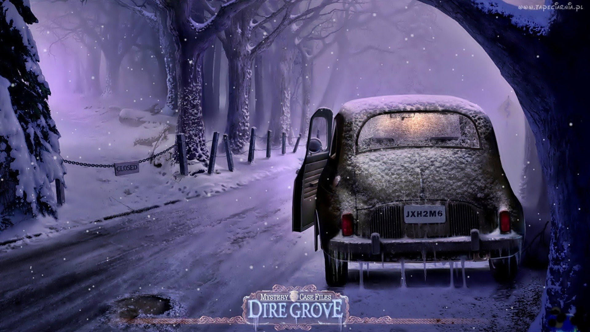 Grove, winter, scenics - nature, extreme weather, transportation, Magic, Perfect, adventure, mode of transportation, tree, crime, poster, Mystery, travel, HD Wallpaper