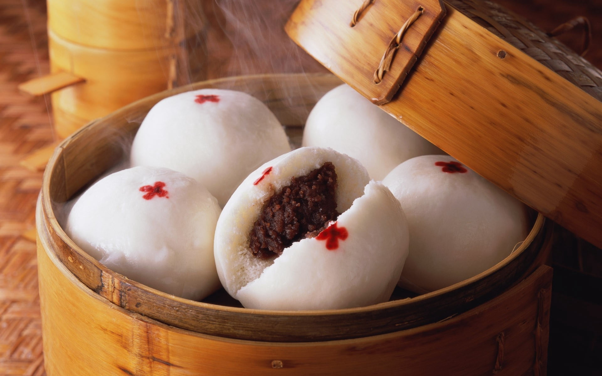 table, chinese food, indoors, buns, temptation, healthy eating, indulgence, high angle view, food, freshness, wellbeing, dumpling, still life, no people, HD Wallpaper