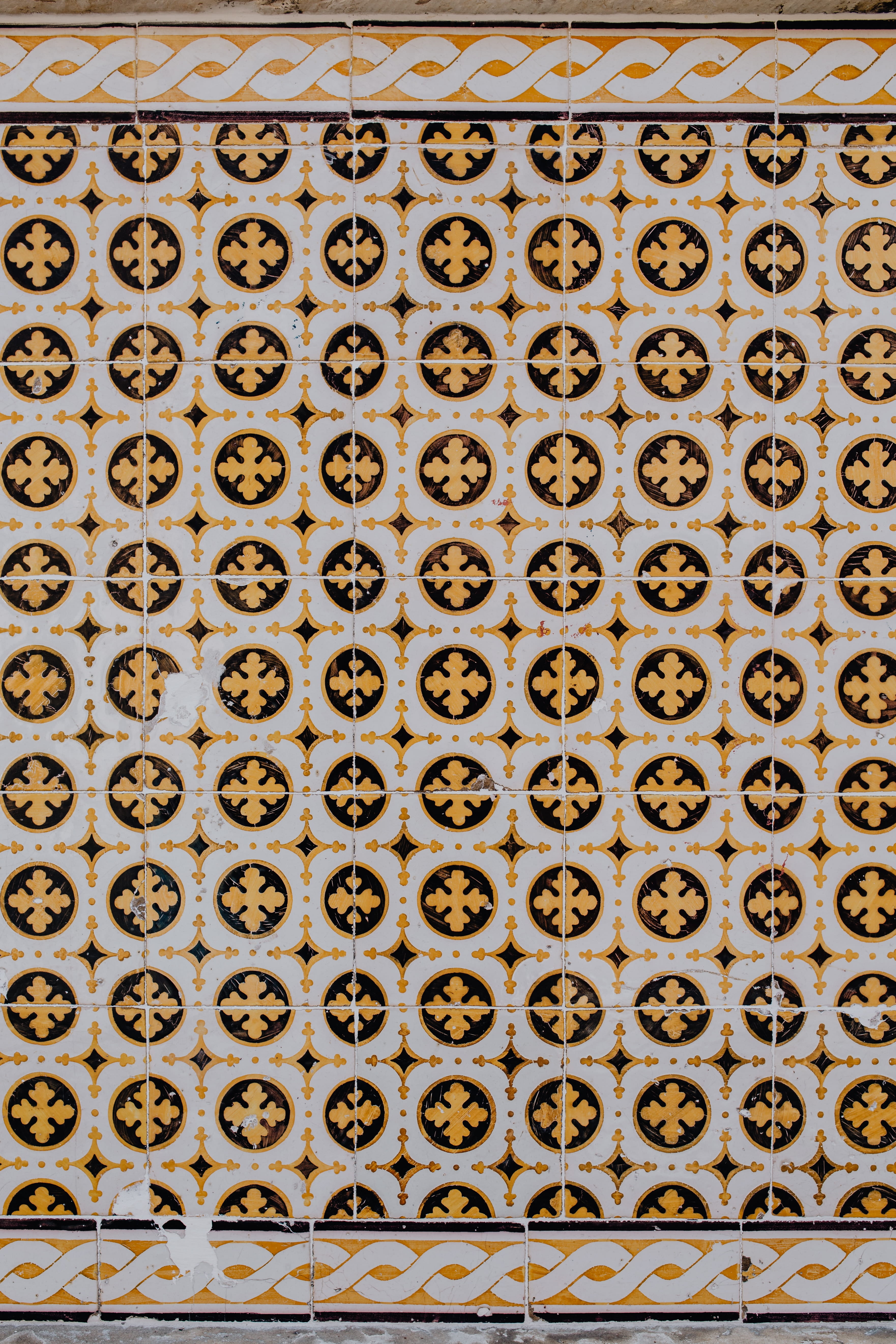 background, metal, day, outdoors, circle, built structure, portugal, rusty, textured, azulejos, architecture, wall - building feature, close-up, typical, Phone HD Wallpaper