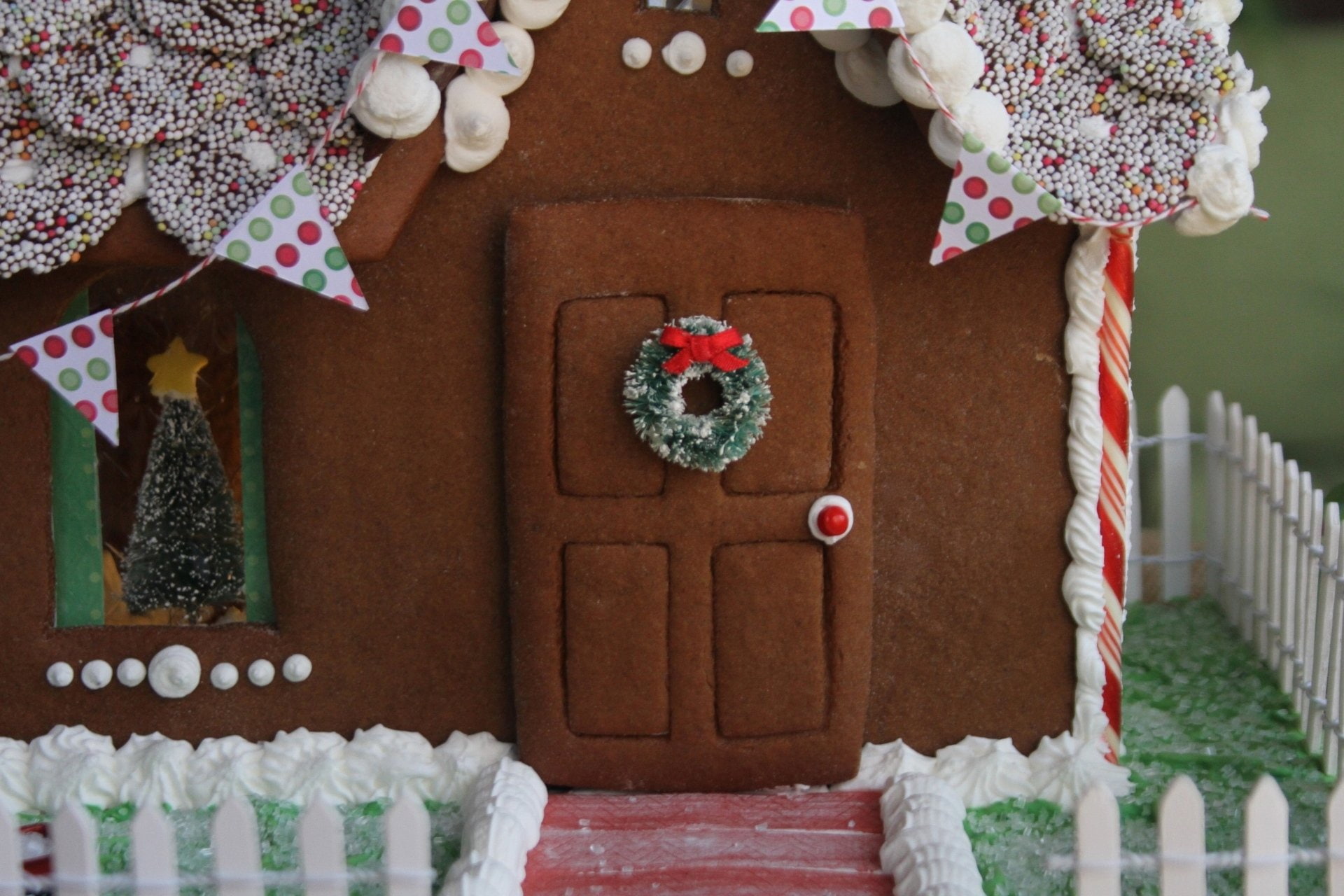 Cake, House, Christmas, Decoration, Food, 1080P, Gingerbread, HD Wallpaper