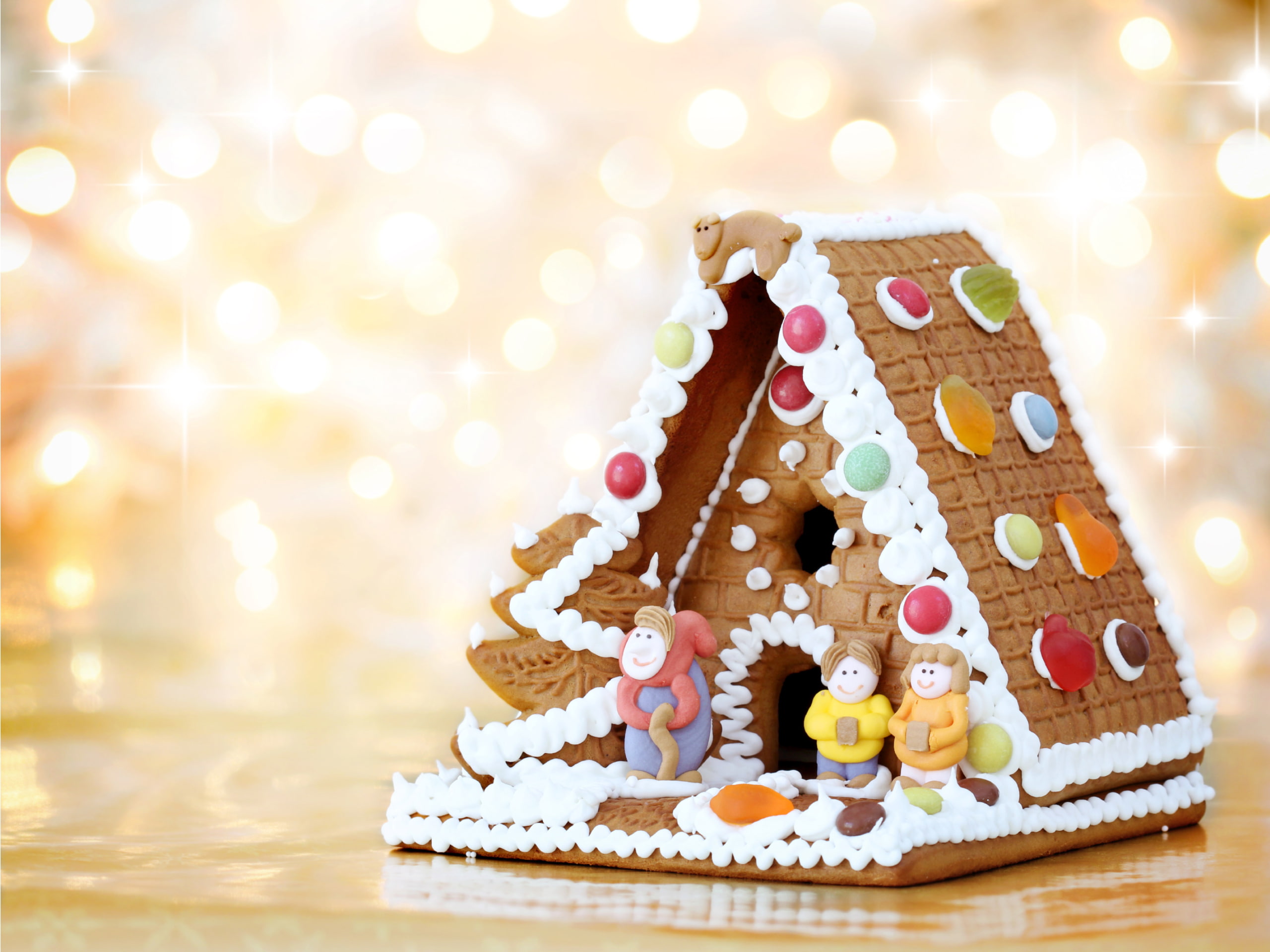 no People, wood - Material, sweet, snack, new year, family, christmas, backgrounds, holiday - event, 2K, christmas tree, bakery, holiday, cute, baked, HD Wallpaper