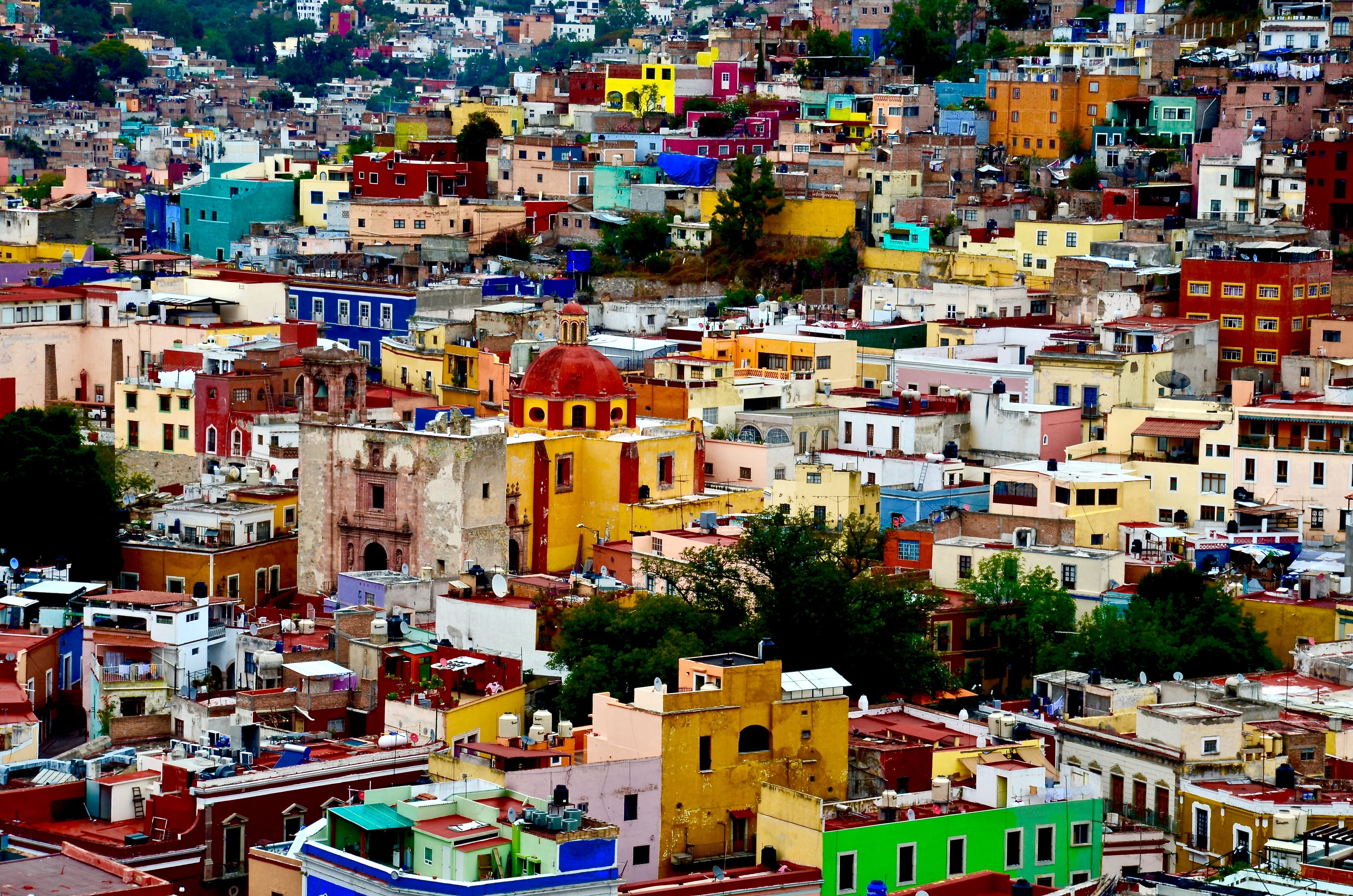 townscape, crowd, crowded, traditional, tourist, high angle view, settlement, full frame, outdoors, residential district, historical, old, built structure, HD Wallpaper