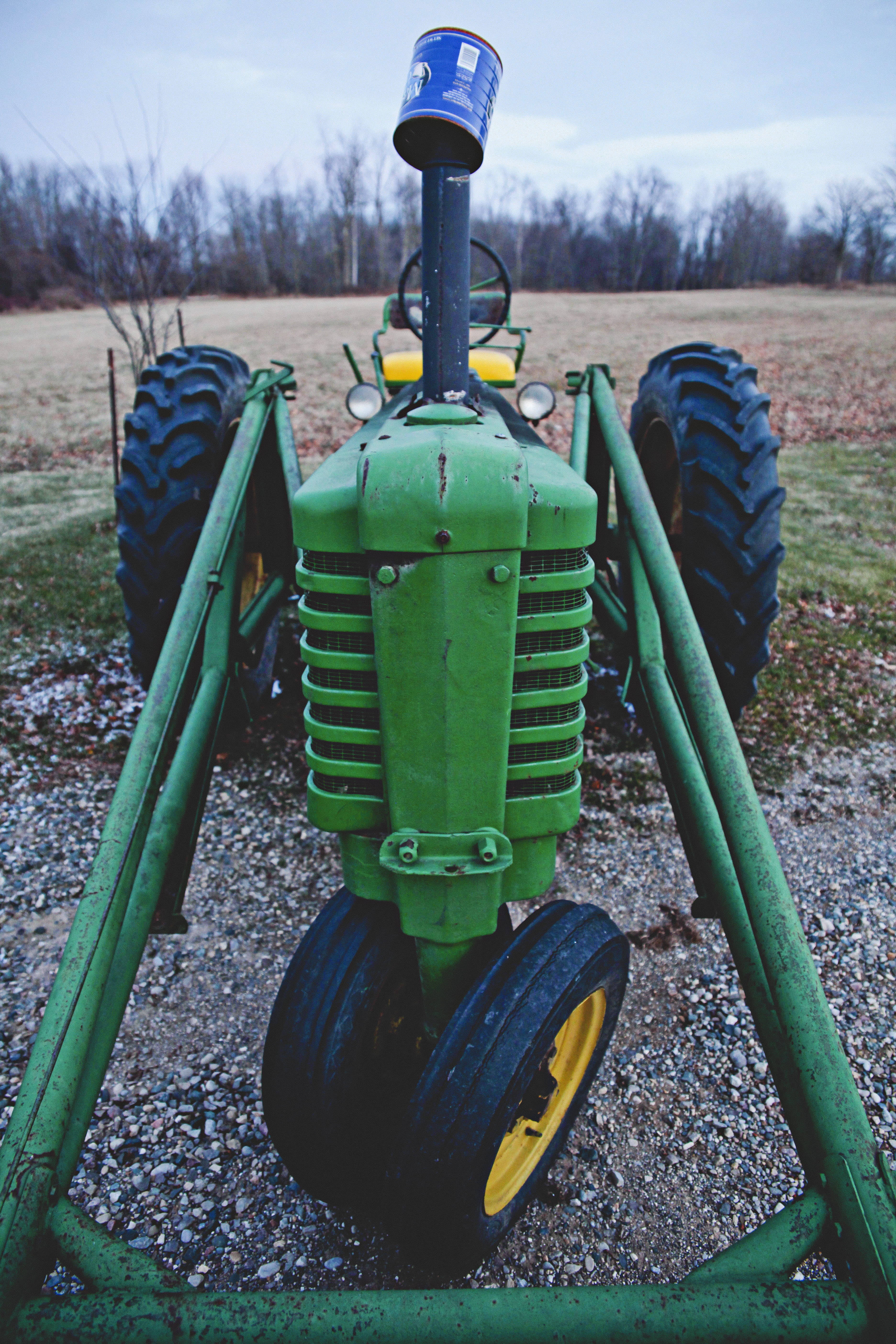 wheel, mode of transportation, tractor, 5K, agricultural machinery, no people, equipment, agriculture, leaf, machinery, plant, rough, field, nature, agricultural equipment, Phone HD Wallpaper