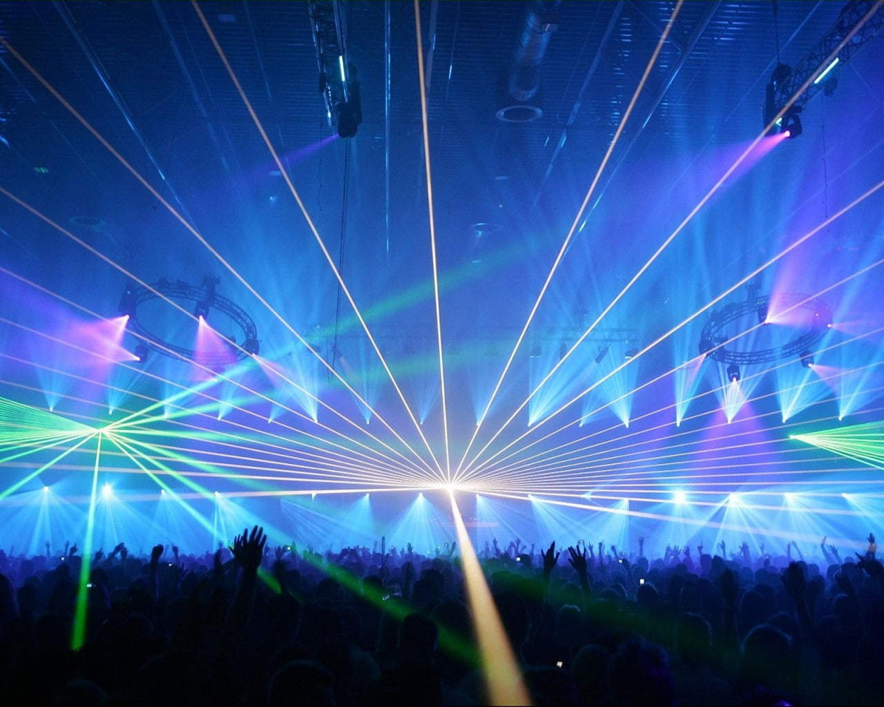 multi Colored, lighting Equipment, sunbeam, performance, human limb, shiny, summer, entertainment, enjoyment, blue, abstract, stage light, light - Natural Phenomenon, HD Wallpaper