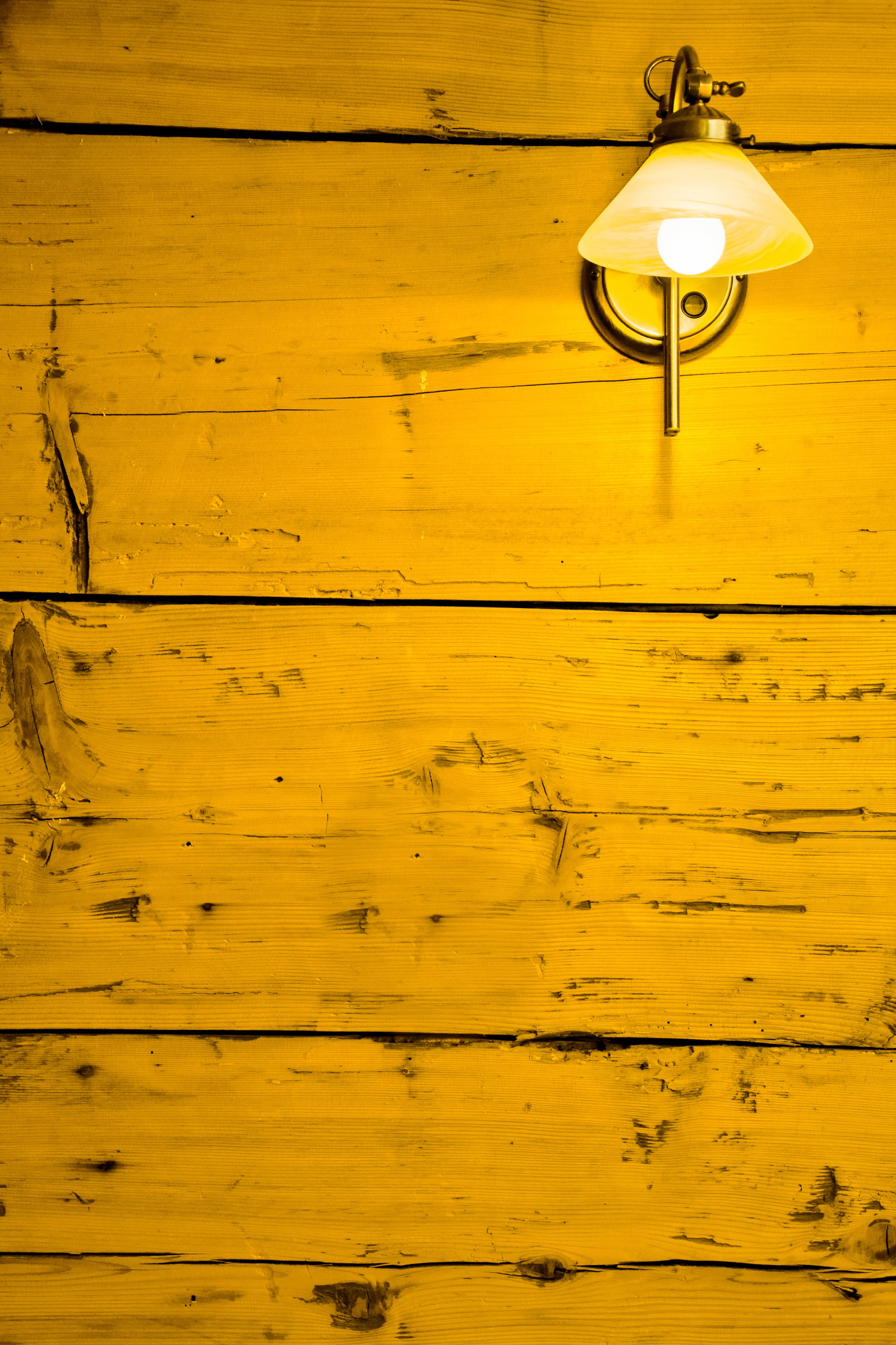 4K, yellow, low angle view, wood, electric lamp, raw, mood, no people, built structure, ceiling, light, textured, glowing, lamp, wall - building feature, Phone HD Wallpaper