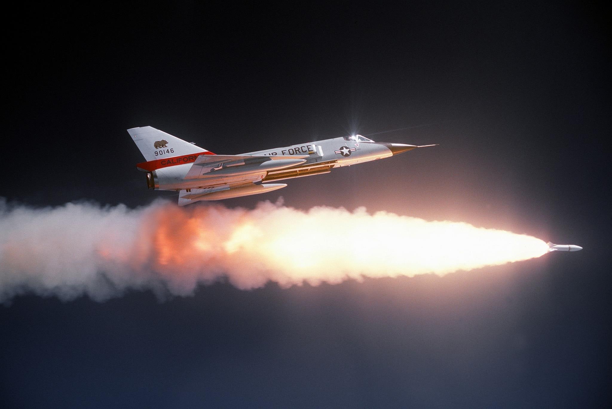 california ang, usaf, aim 4 falcon, f, jet interceptor, air national gua, dart, convair, delta, 1080P, f106 delta dart, HD Wallpaper
