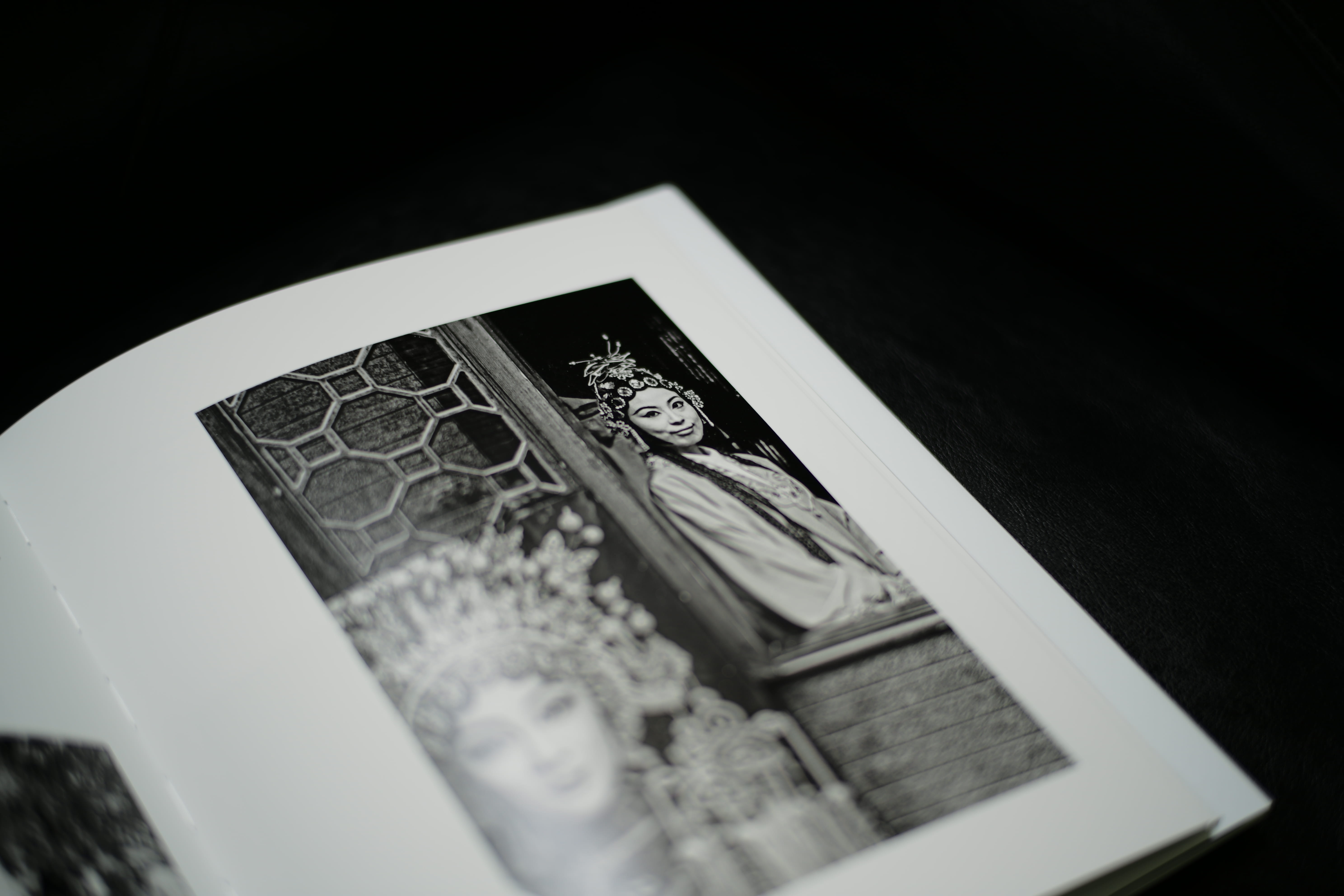 brochure, selective focus, page, photobook, paper currency, close-up, woman, dining room, indoors, male likeness, person, black background, monochrome, HD Wallpaper