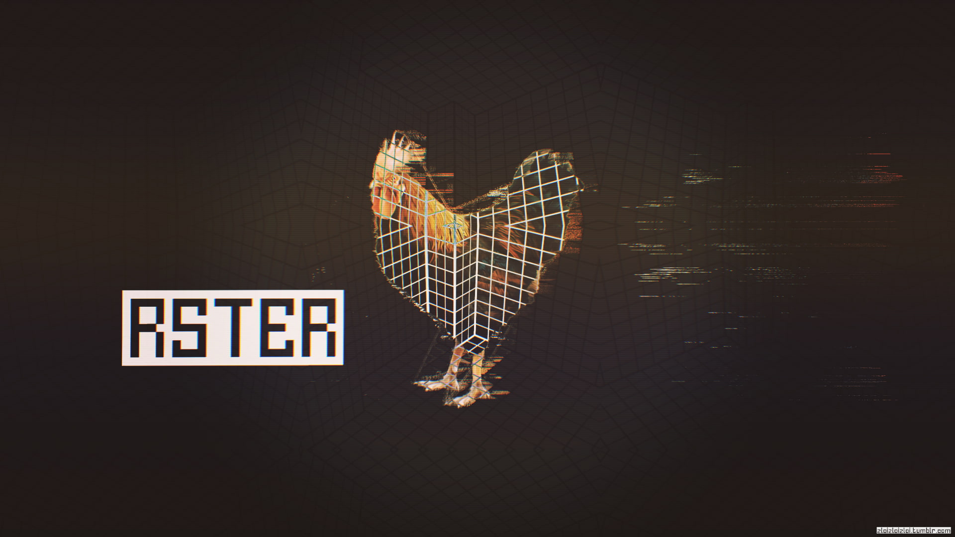dark, arms raised, one animal, night, representation, abstract, communication, illuminated, sign, text, copy space, black background, 1080P, rooster, indoors, HD Wallpaper
