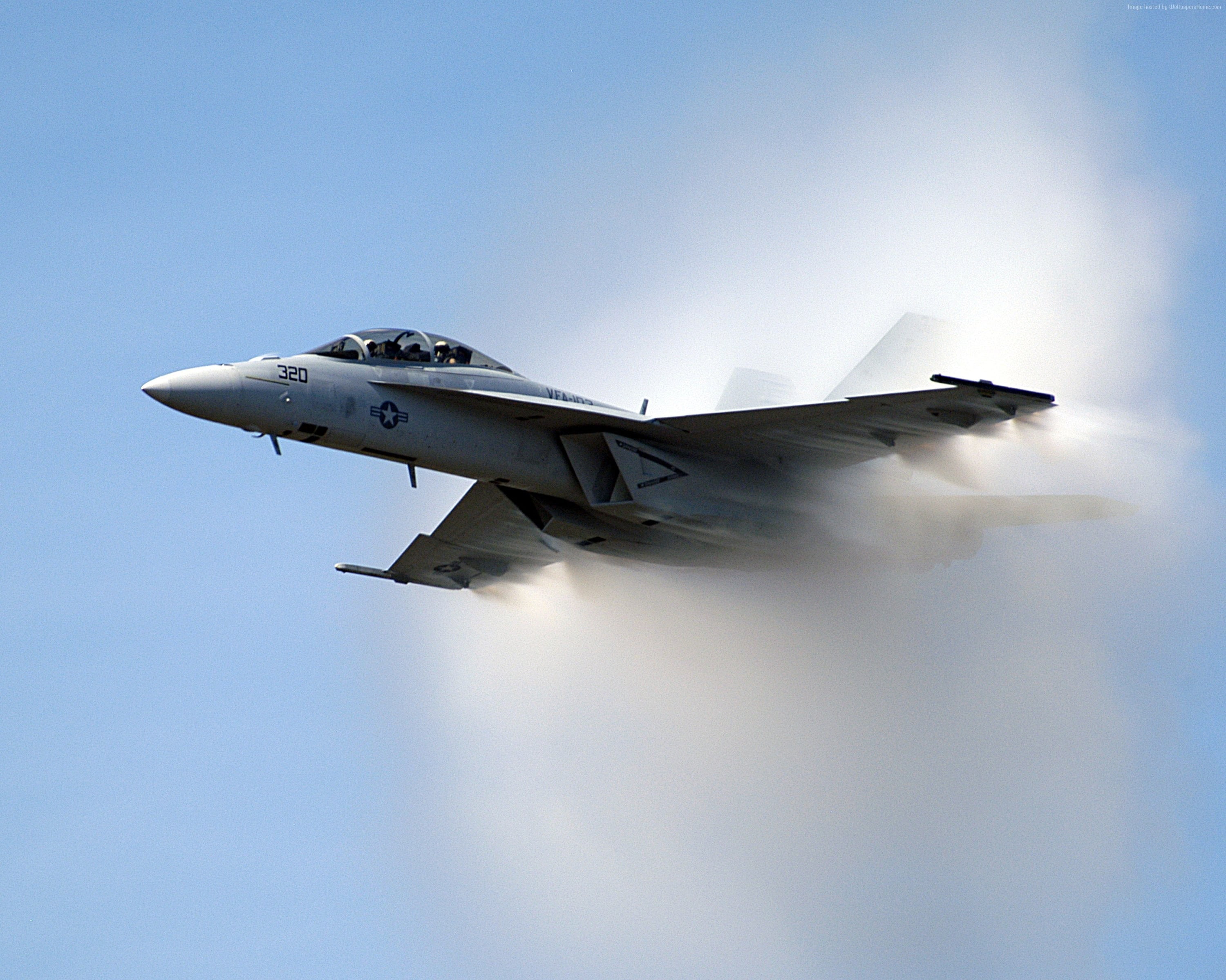 sky, 2K, mode of transportation, aerobatics, stealth, speed, F-18, aerospace industry, U.S. Airforce, blue, aggression, airshow, airplane, government, HD Wallpaper