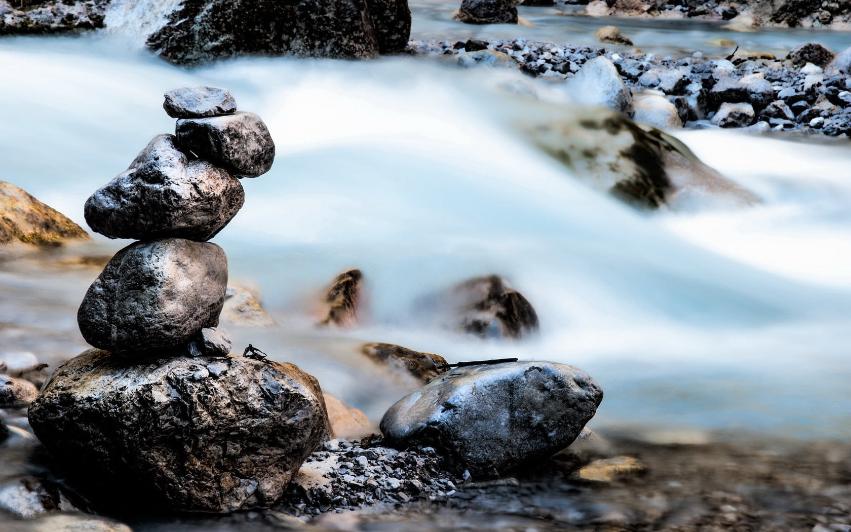 water, stack Rock, solid, coastline, beauty In Nature, colors, stone - Object, rock, beach, rock - Object, mountain, composition, sea, close-up, cairns, HD Wallpaper