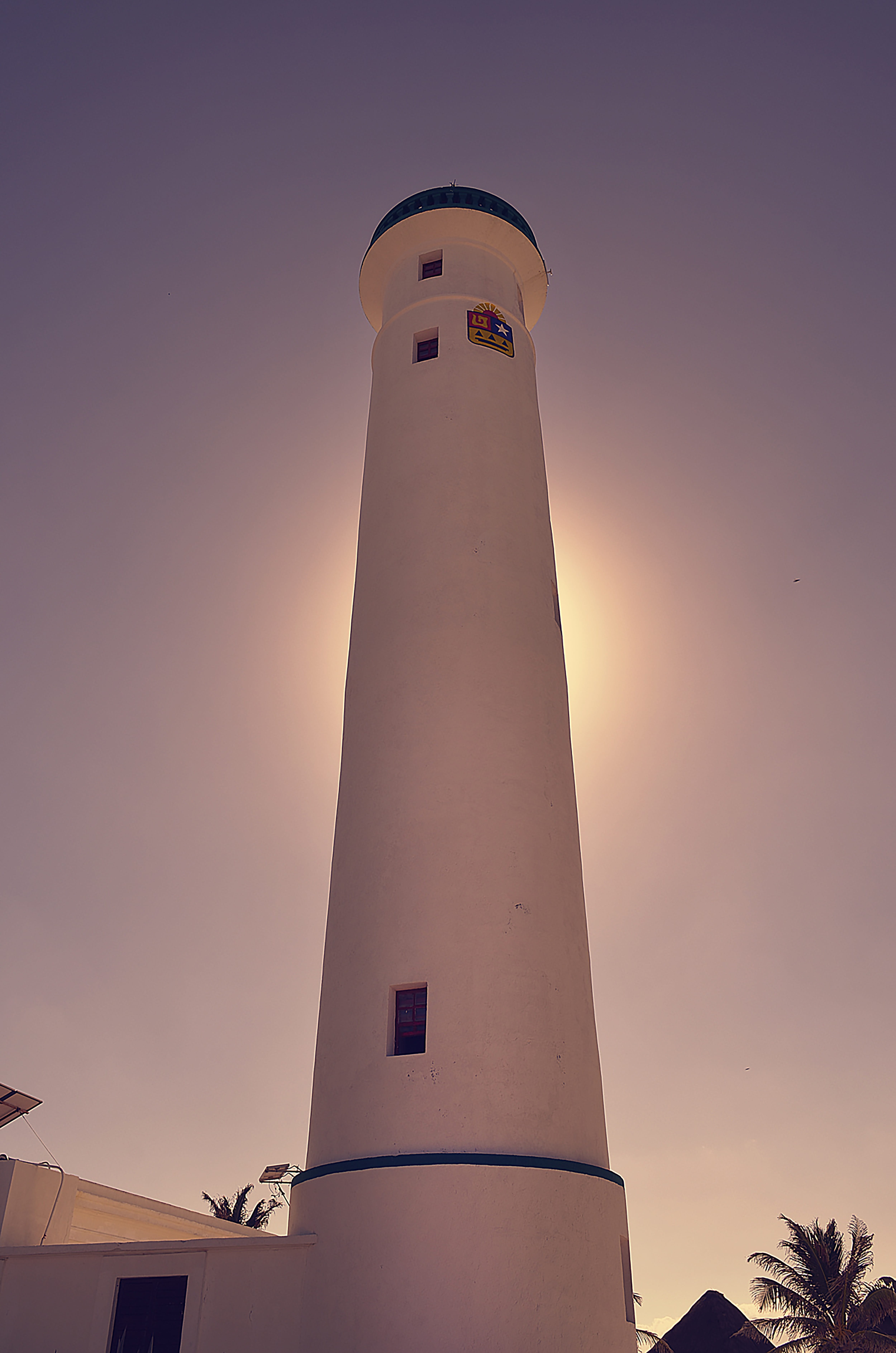degrade, no people, old building, surreal, romantic, technology, texture, building exterior, building, lighthouse, low angle view, protection, viewpoint, Phone HD Wallpaper