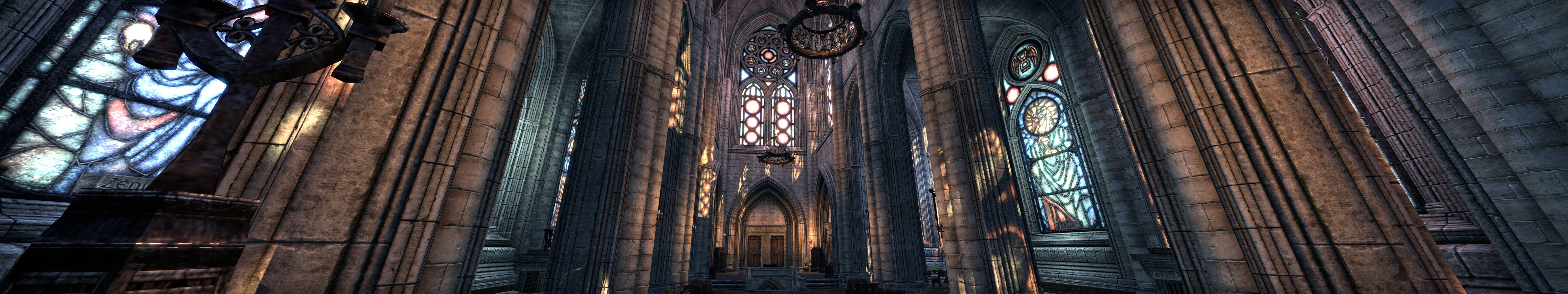 history, built structure, place of worship, religion, low angle view, building, belief, day, old, The Elder Scrolls Online, gothic style, the past, indoors, HD Wallpaper