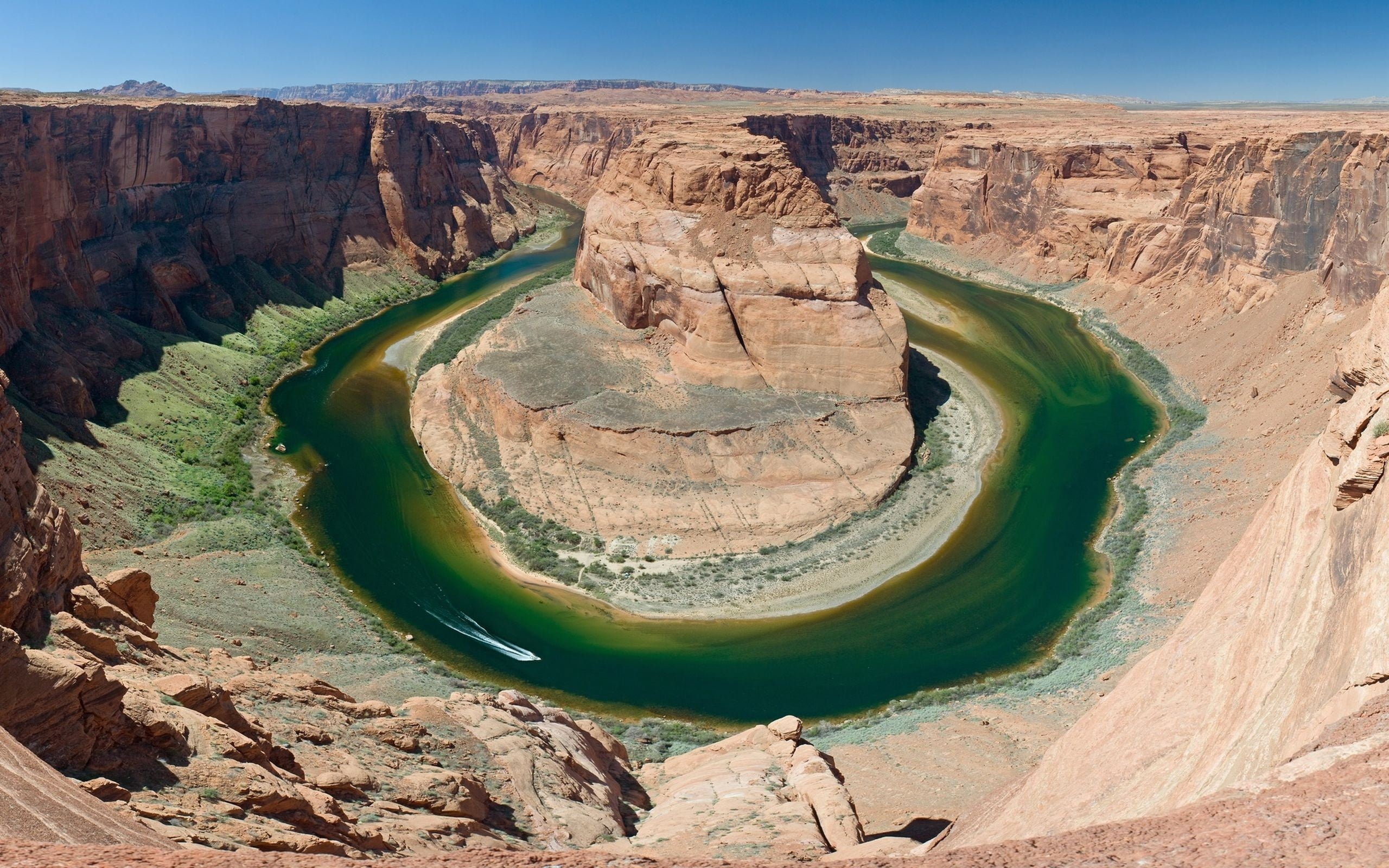 scenics - nature, lake Powell, famous Place, travel, solid, eroded, no People, scenics, river, water, 2K, red, rock - Object, wilderness Area, beauty In Nature, HD Wallpaper