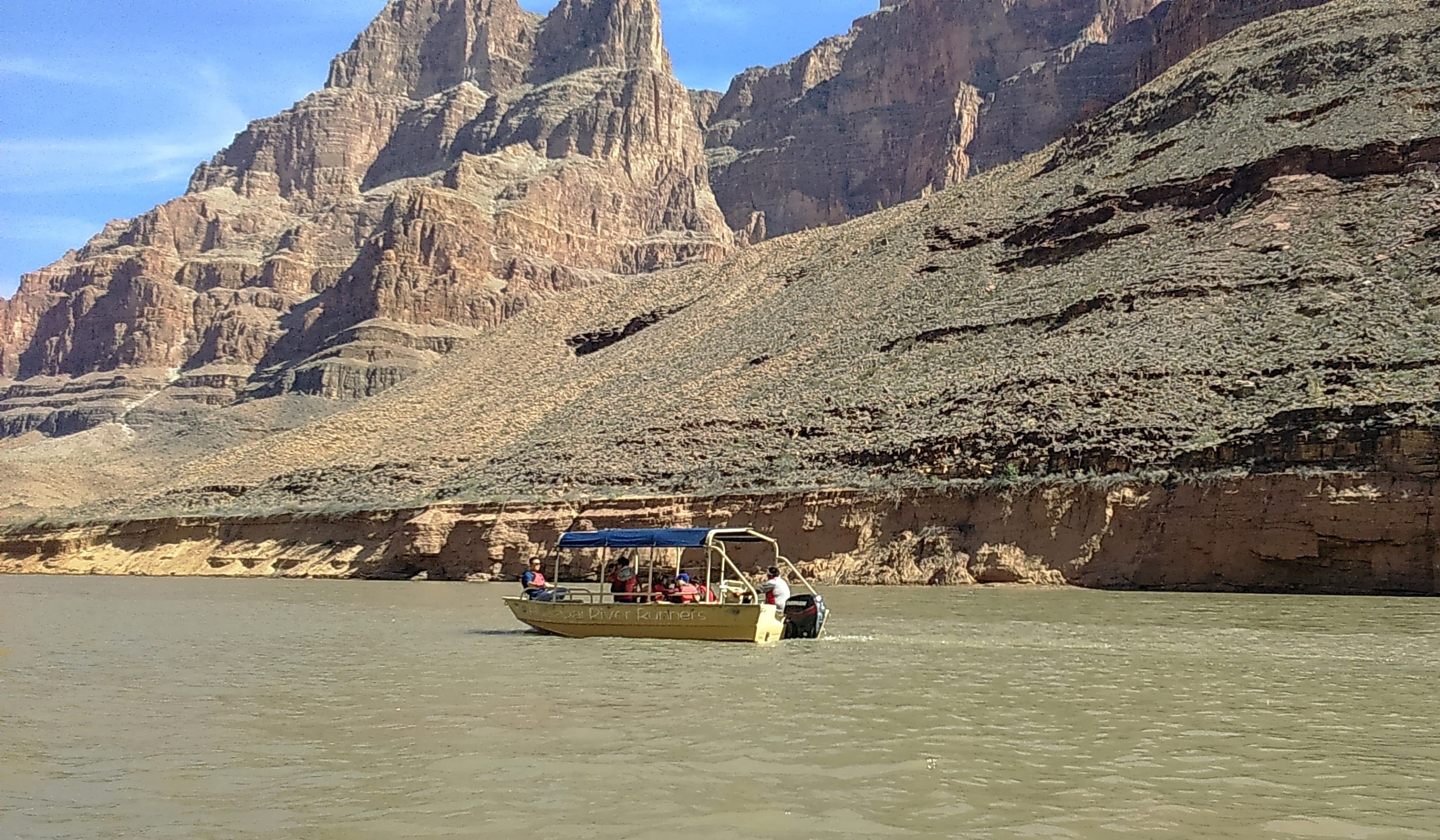 mode of transportation, tourism, canyon, cliff, rock formation, scenic, River, outdoors, nautical vessel, america, 1080P, travel, passenger craft, landmark, HD Wallpaper