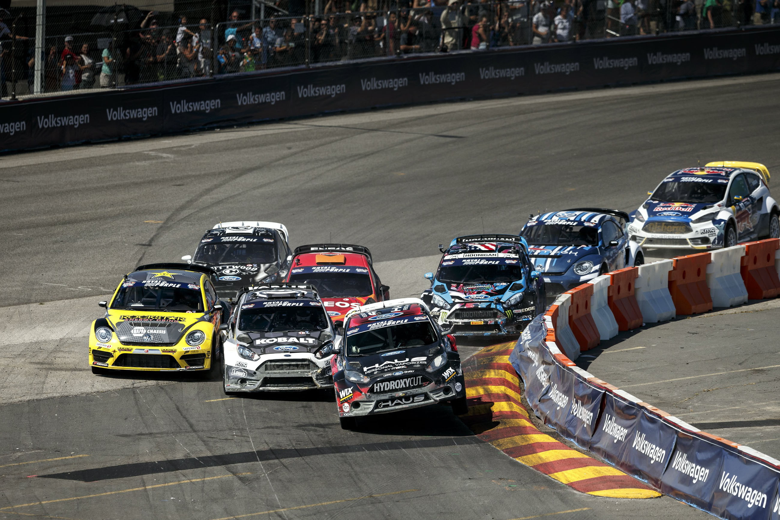 2015, SHR Team Rallycross, Bushy Park, Barbados, Racecourse, Red Bull Global Rallycross Championship, speed, Nelson Piquet Jr, extreme sports, Ford, people, HD Wallpaper