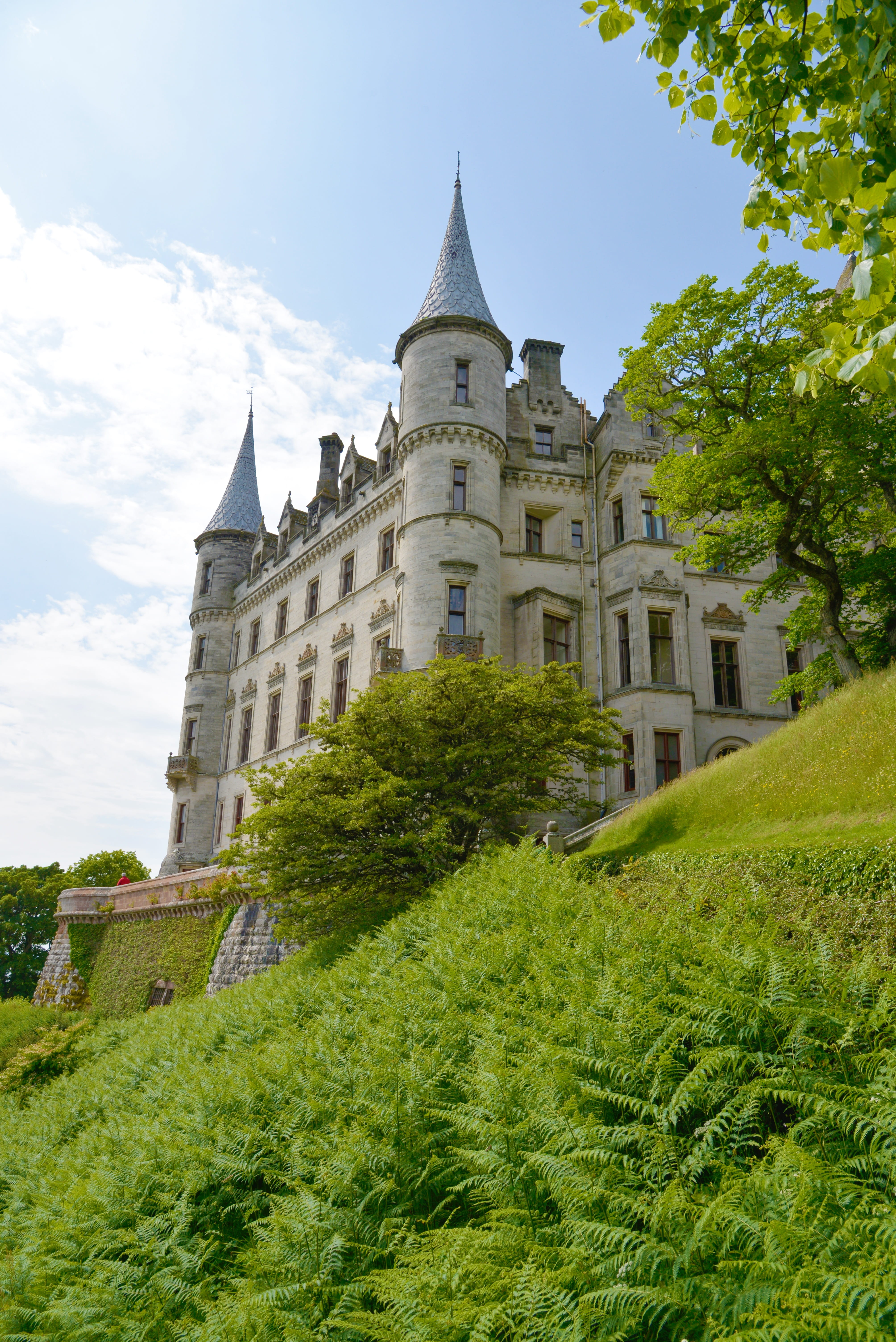 Dunrobin Castle, history, place of worship, building Exterior, tree, building, sky, architecture, the past, belief, architecture And Buildings, spire, travel, Phone HD Wallpaper