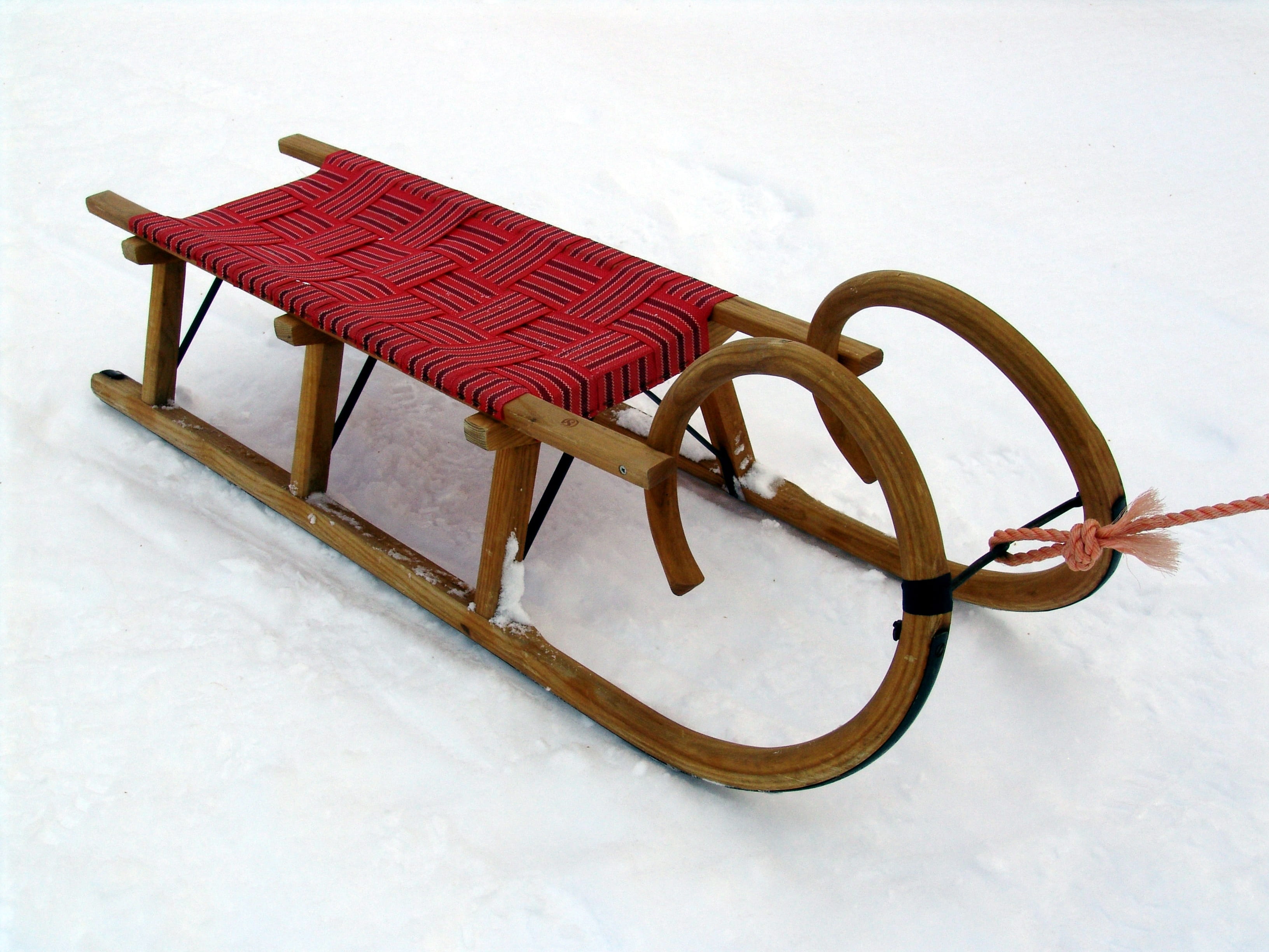 absence, white color, runway, toboggan, still life, Slide, Snow, brown, leisure, personal accessory, sport, Fun, horn sledge, winter sports, old-fashioned, HD Wallpaper