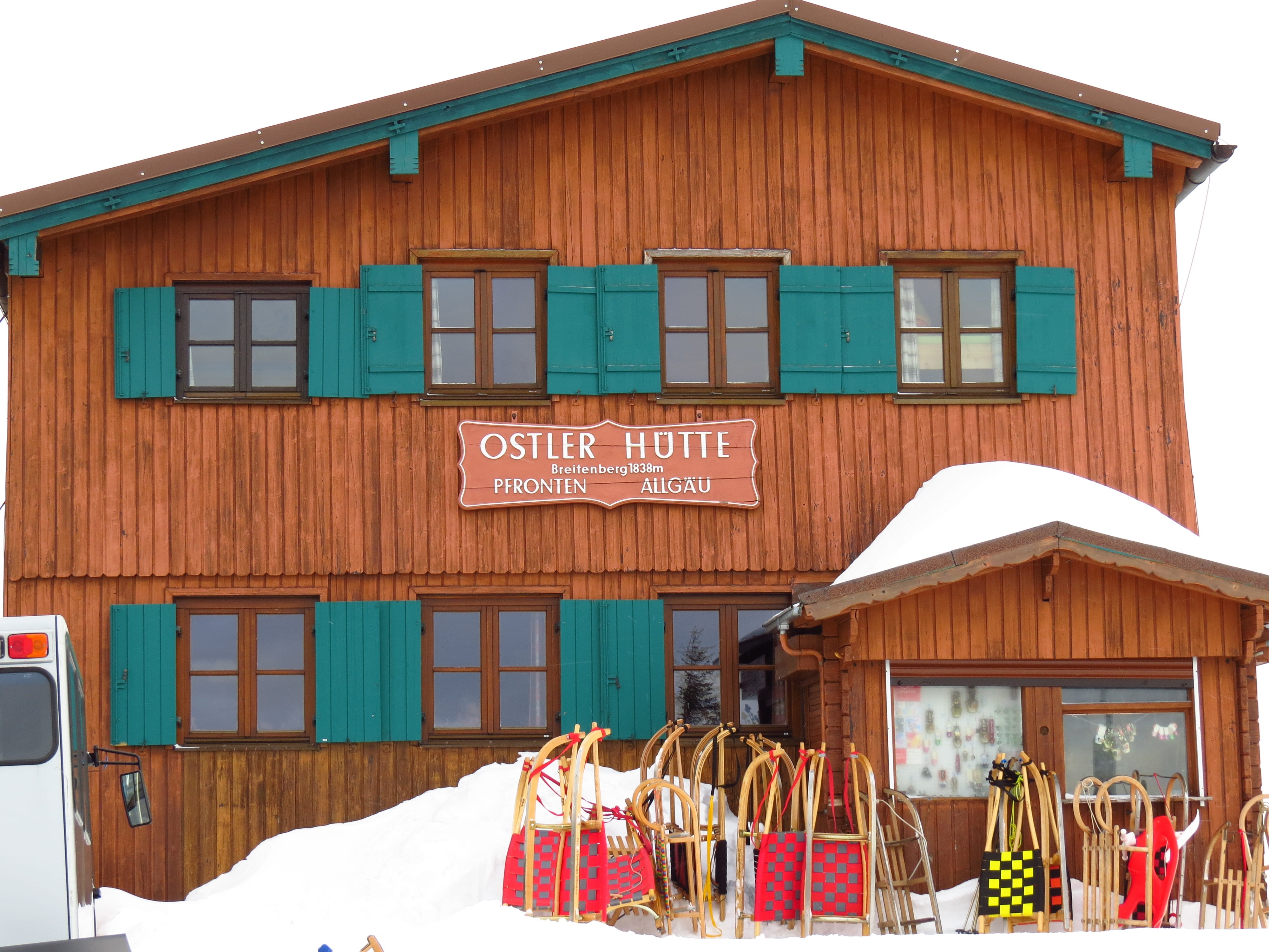 alm, log cabin, built structure, building exterior, toboggan, no people, building, slide, western script, tobogganing, outdoors, wooden sled, ski lodge, HD Wallpaper