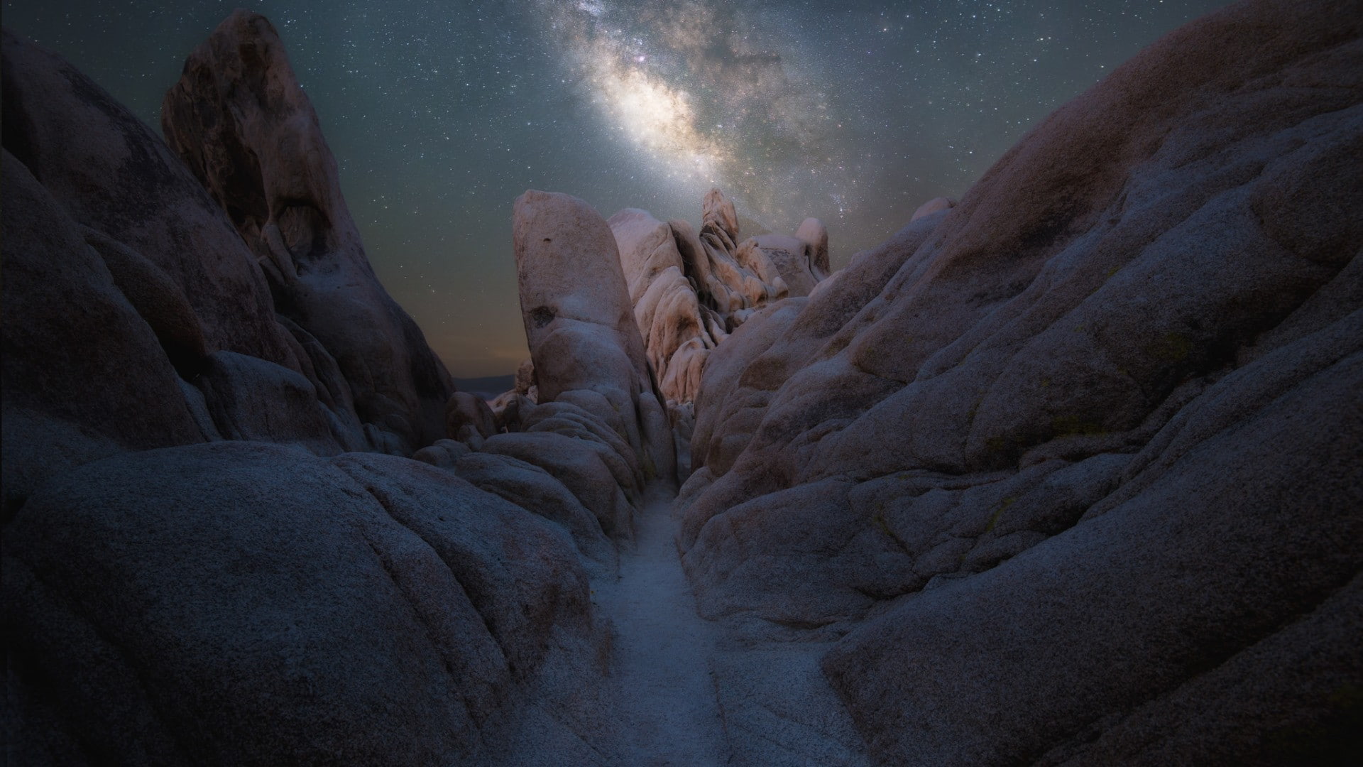 nature, night, Joshua Tree National Park, 1080P, rock, HD Wallpaper