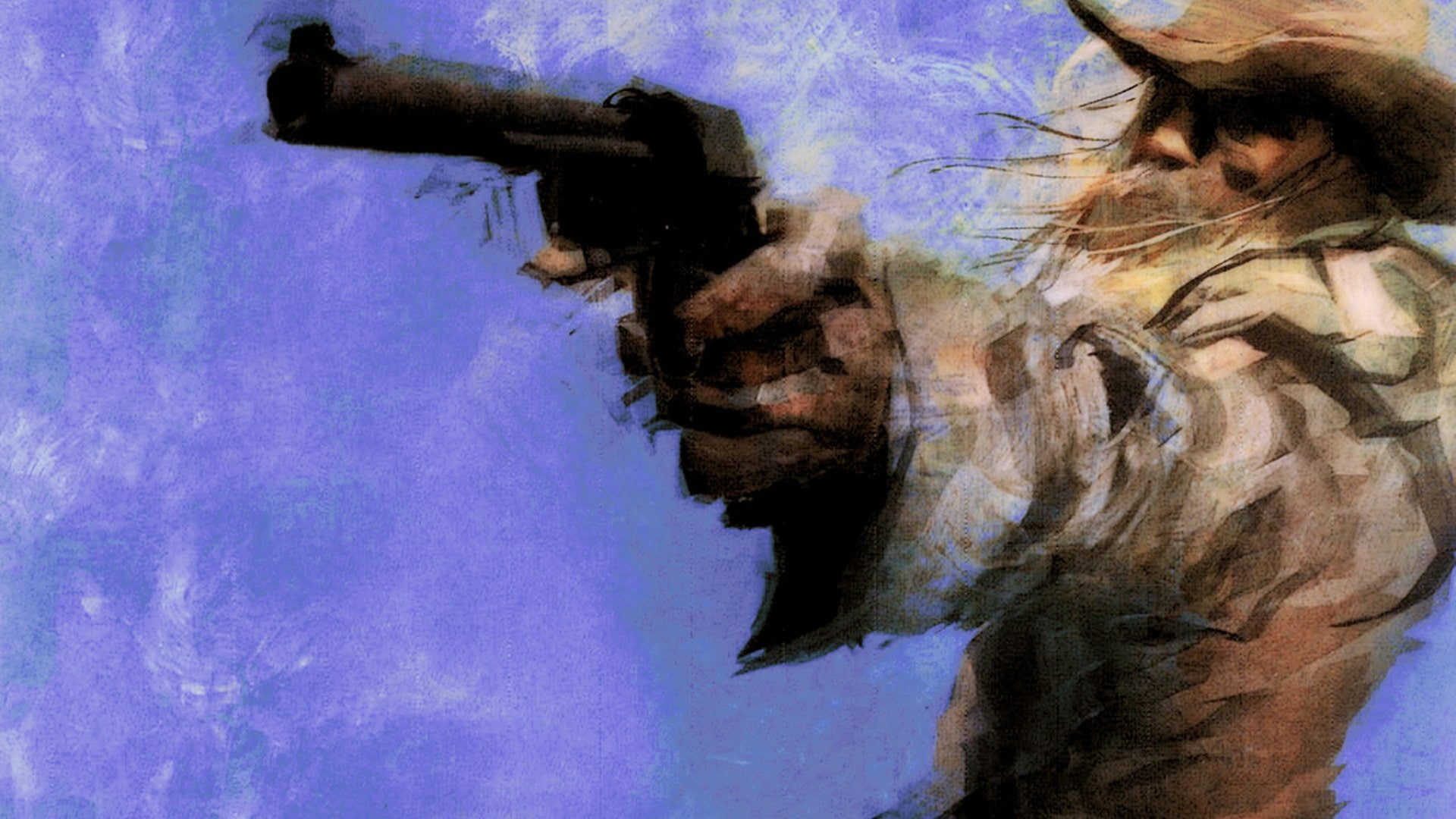 portrait, West, creativity, adult, Gunman, nature, low angle view, cowboy, outdoors, young adult, women, young women, sky, Revolver, leisure activity, auto post production filter, HD Wallpaper