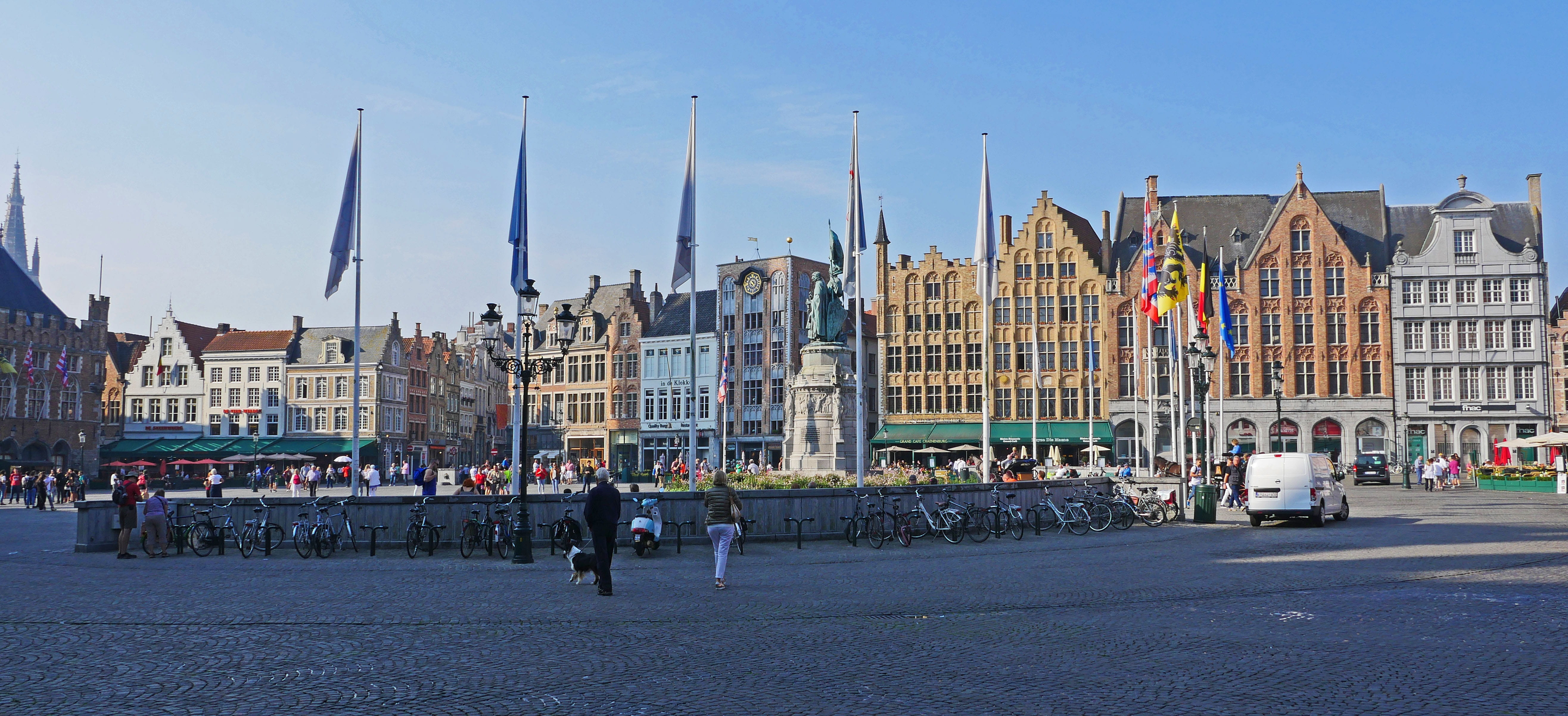 old town, nature, historically, government, flag, places of interest, bruges, city street, centrum, day, world heritage site, transportation, historical city centre, HD Wallpaper