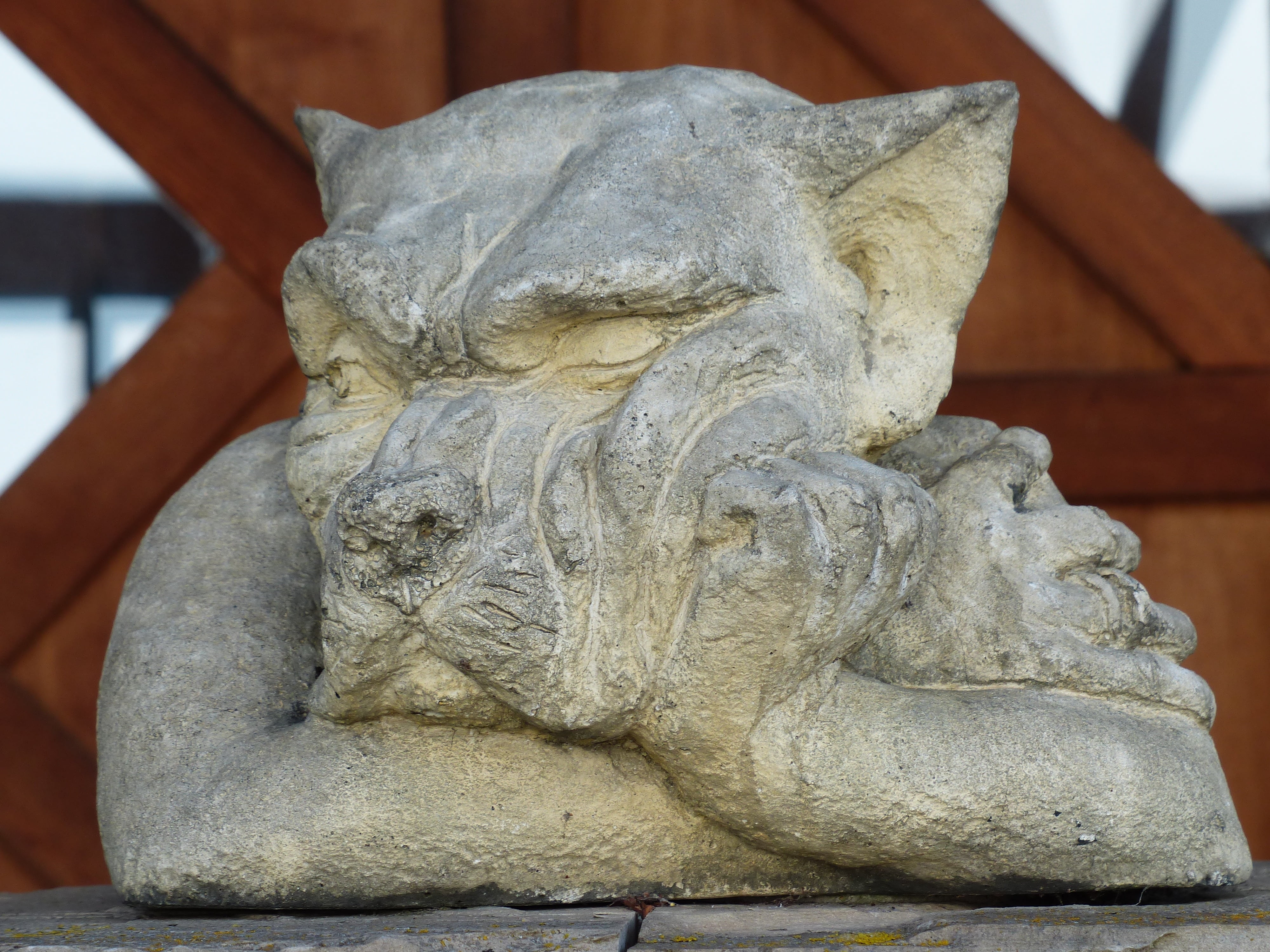 stone figure, carving - craft product, art and craft, view, stone, 4K, sullen, garden statue, gray, craft, sculpture, spirituality, male likeness, architecture, HD Wallpaper