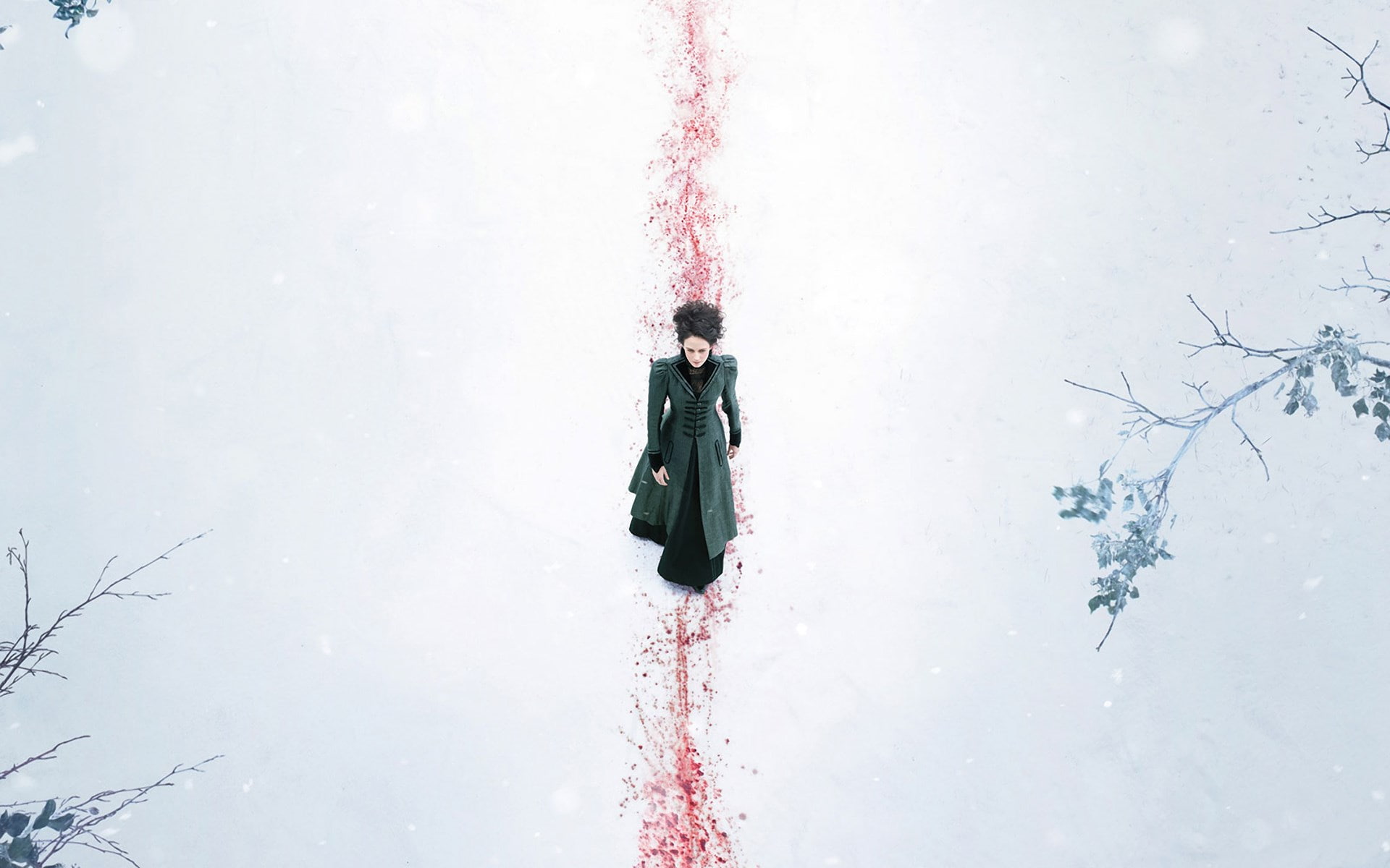 snow, young adult, one person, rear view, adult, standing, 1080P, winter sport, day, nature, warm clothing, full length, winter, penny dreadful, cold temperature, HD Wallpaper