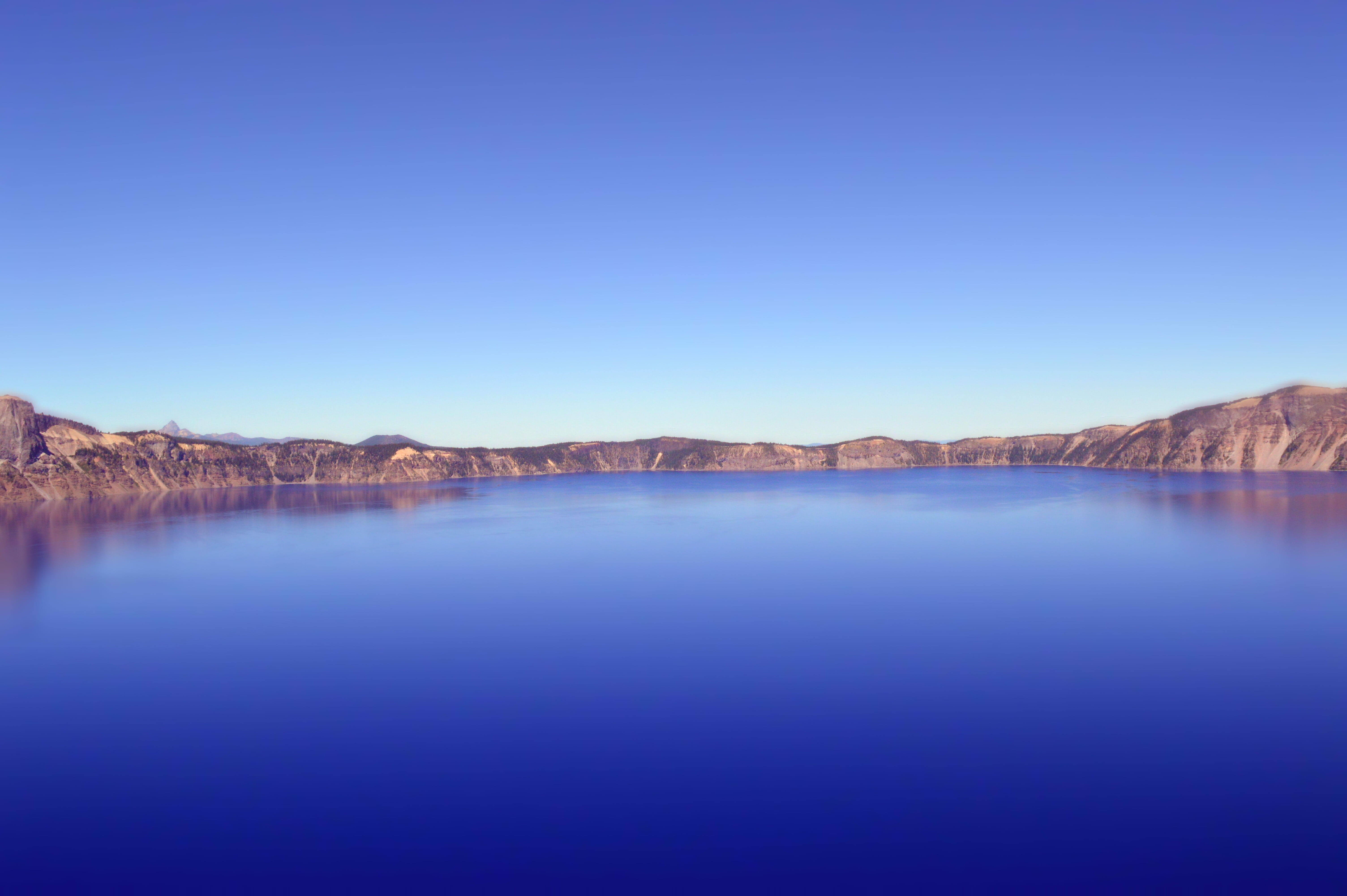 mountain, copy space, tranquility, idyllic, lake, america, clear sky, tranquil scene, beauty in nature, no people, waterfront, blue, day, sky, water, scenics - nature, HD Wallpaper