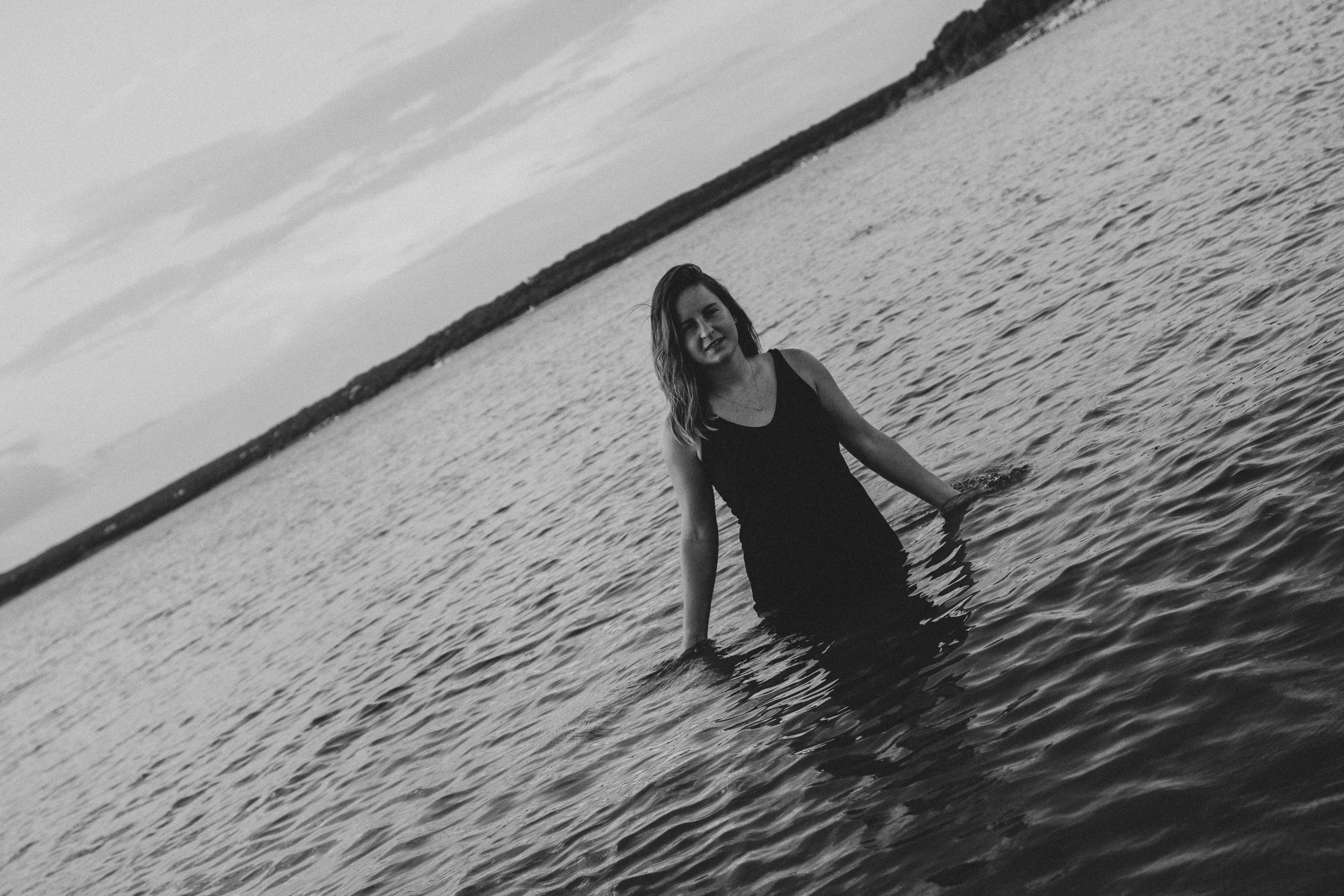 water, portrait, white, day, united states, one person, hair, lifestyles, vulnerable, young adult, beautiful woman, standing, leisure activity, women, front view, HD Wallpaper