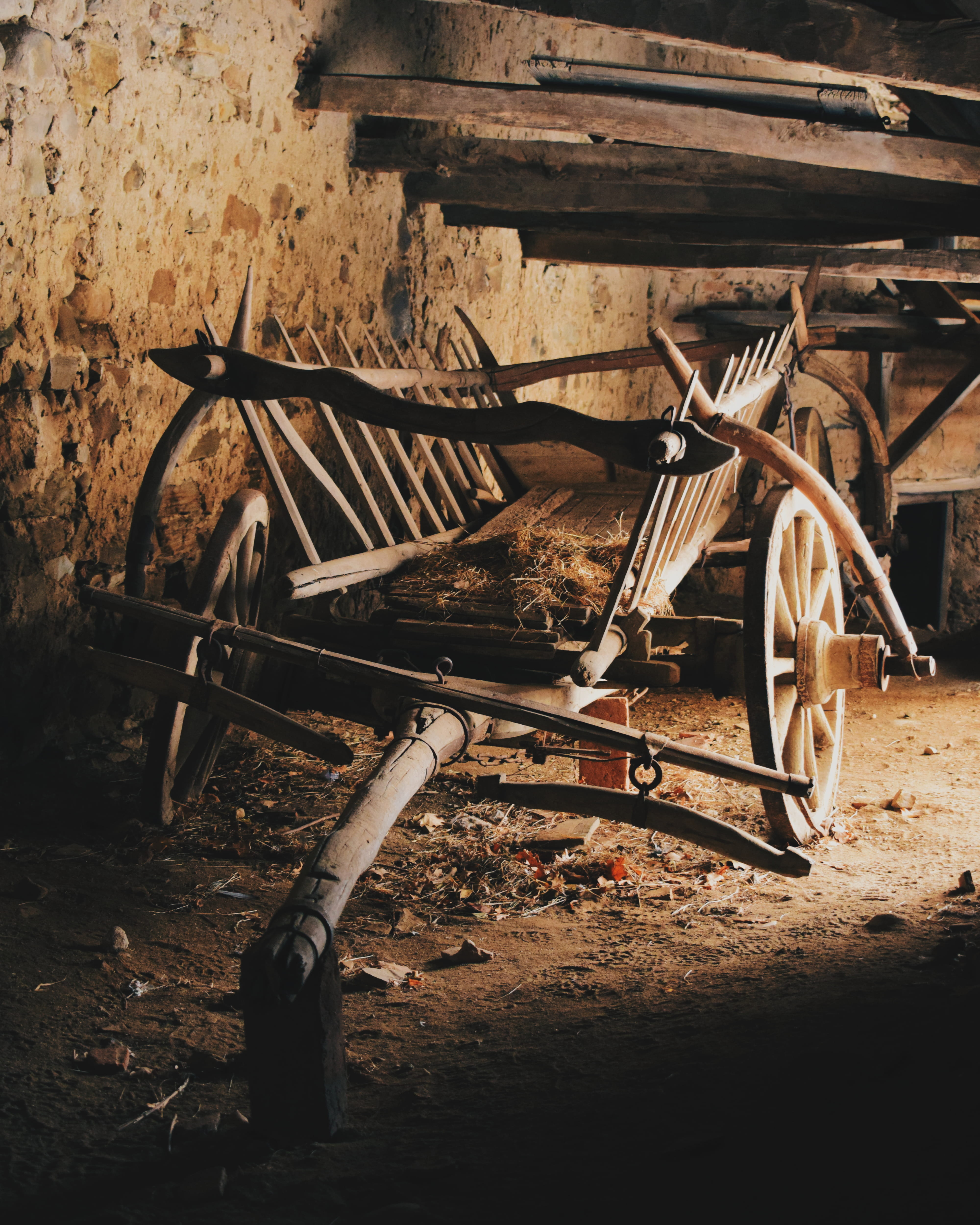 rusty, deterioration, cart, outdoors, mode of transportation, transportation, remains, 4K, rudimentary, transylvania, old, wagon wheel, nature, ancient, Phone HD Wallpaper