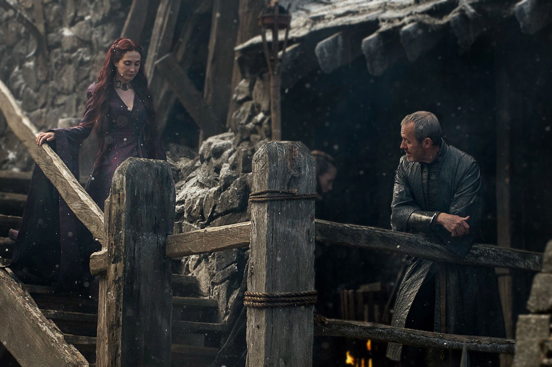 Stannis Baratheon, TV Show, Stephen Dillane, Carice van Houten, Melisandre (Game of Thrones), 1080P, Game Of Thrones, HD Wallpaper