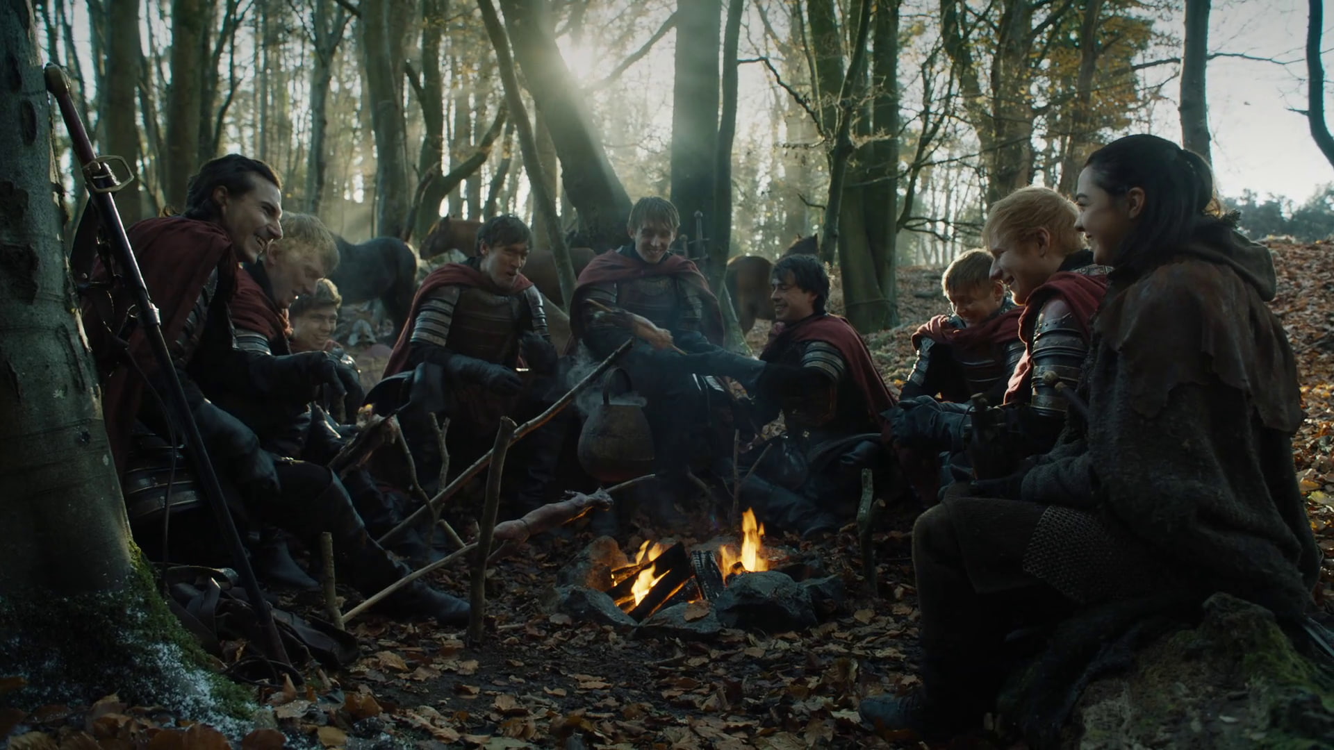 Lanisters, 1080P, Maisie Williams, forest, Arya Stark, Ed Sheeran, Game of Thrones, HD Wallpaper