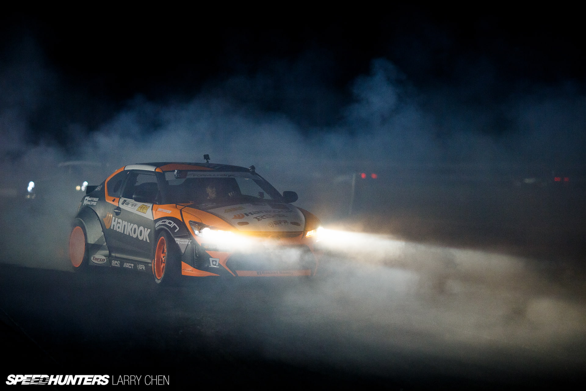 1080P, tc, scion, lights, smoke, hd, drift, cars, HD Wallpaper