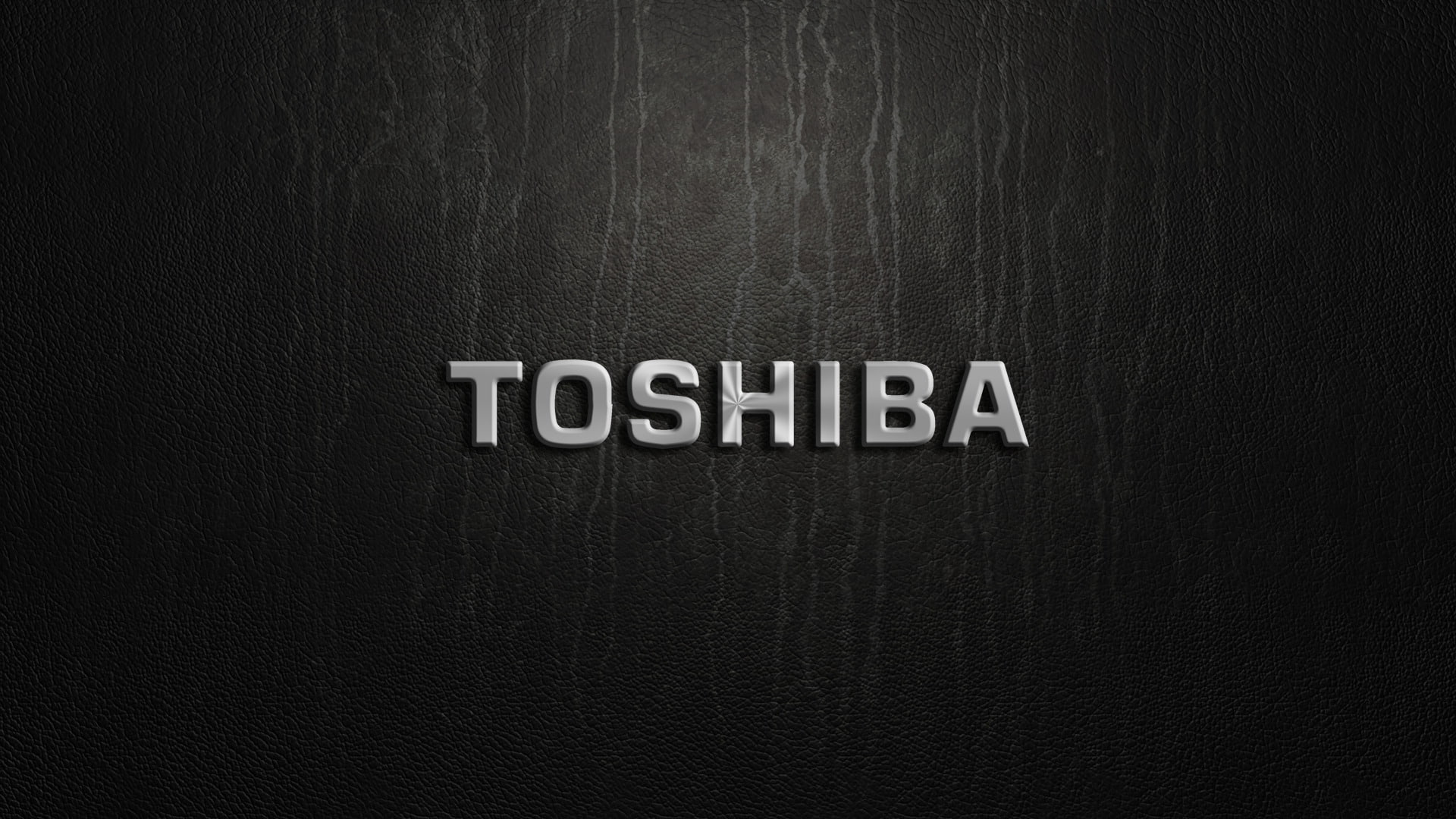 Toshiba, white color, western script, dark, backgrounds, Products, technology, text, blank, indoors, sign, capital letter, textured, black color, 1080P, HD Wallpaper