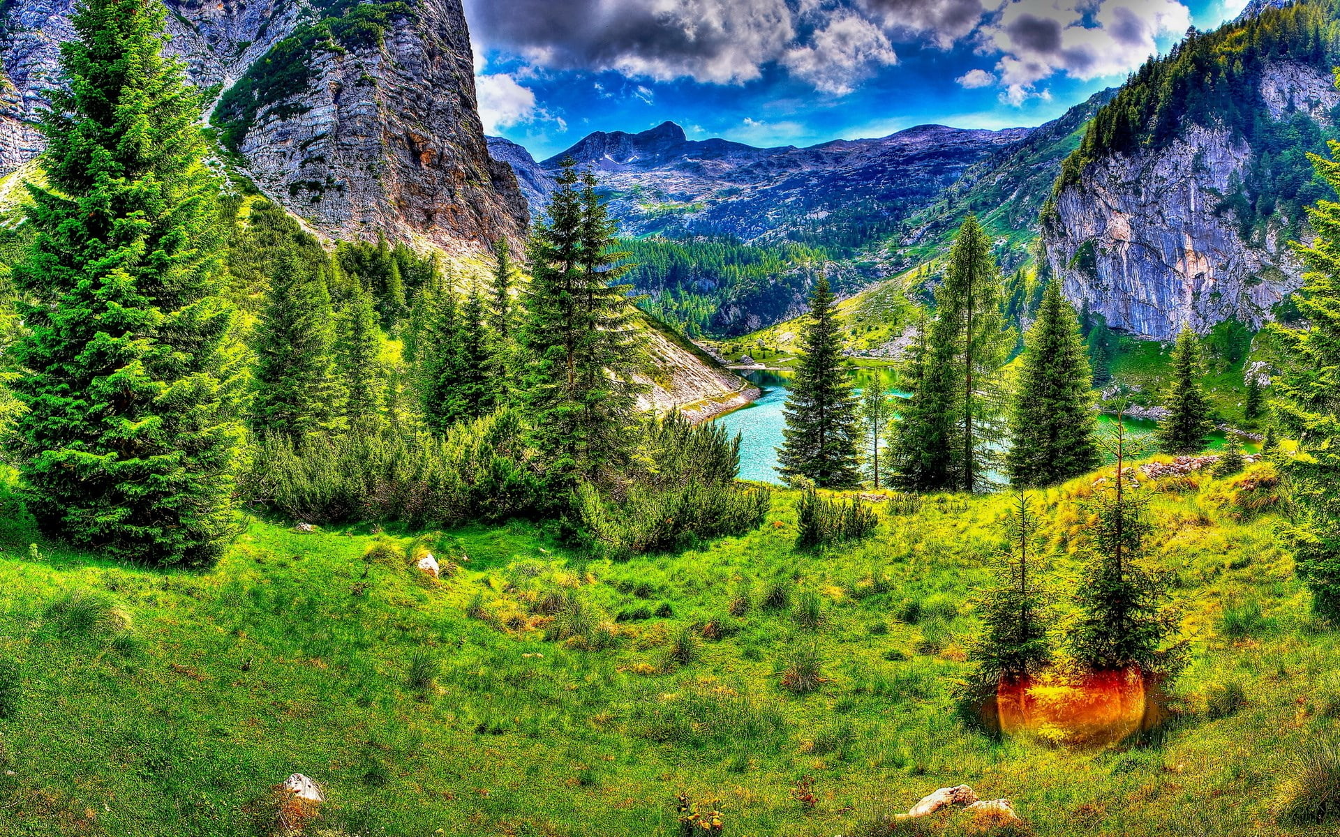 outdoors, day, environment, no people, growth, mountain range, beauty in nature, cloud - sky, plant, unbelievably beautiful pictures nature 1920x1200, tree, HD Wallpaper