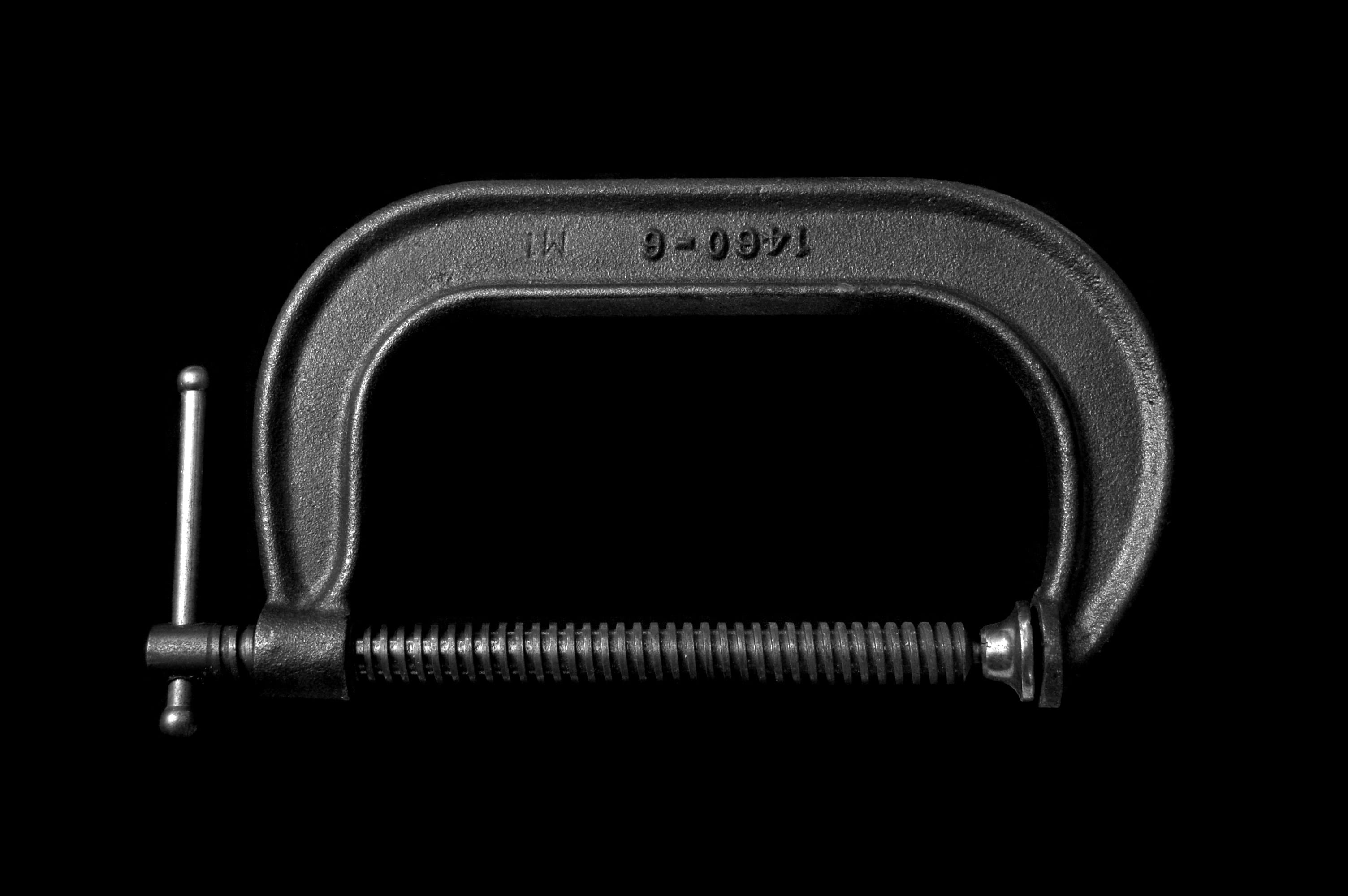 black and white, background, pipe, equipment, c, gray, clamp, single object, cutter, studio shot, 2K, audio equipment, b and w, no people, retro styled, HD Wallpaper