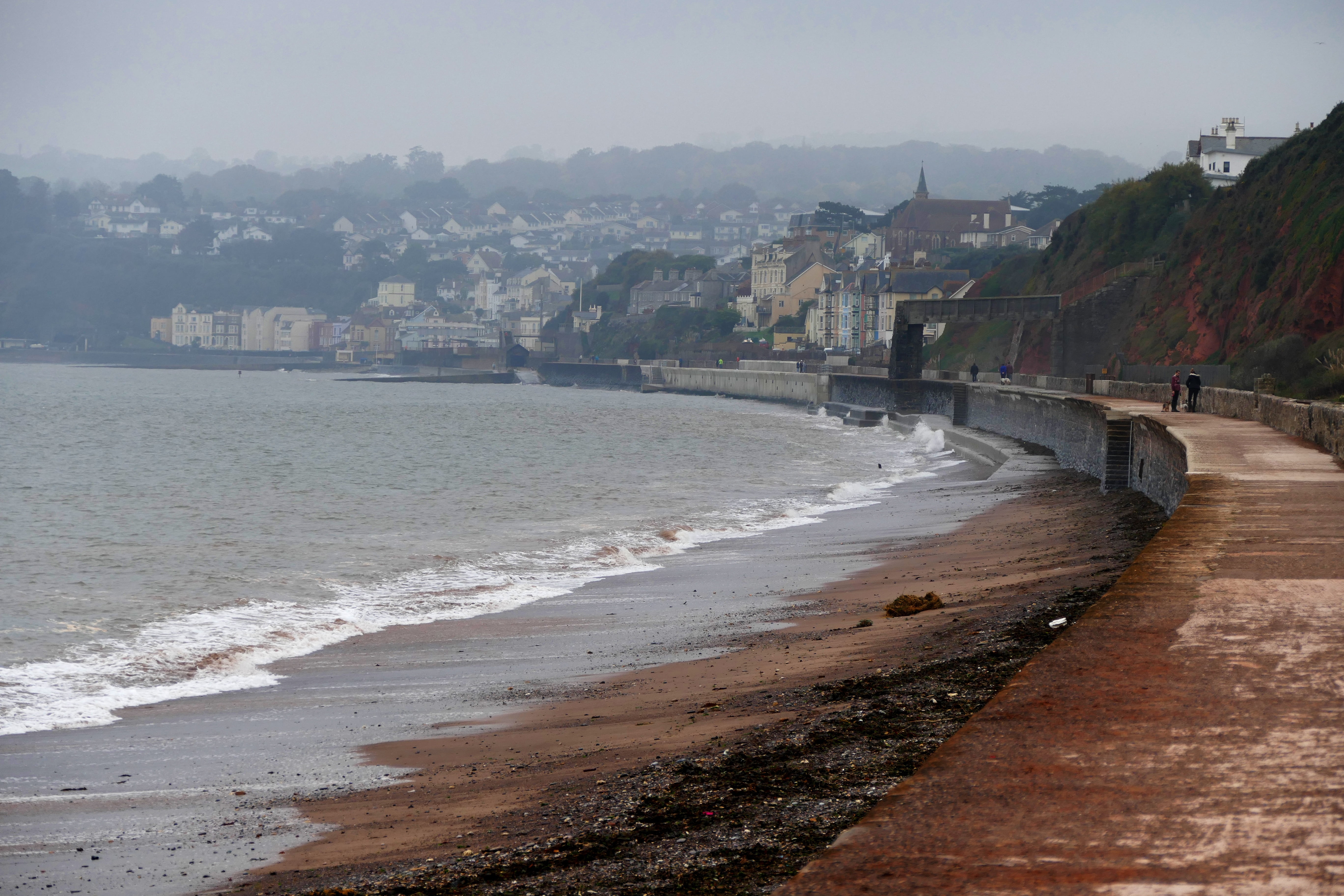landscape, estuary, wave, cloud, west, day, tide, land, outdoors, gb, english, blue, dawlish, coast, great, devon, exe, architecture, rural, dawlish warren, HD Wallpaper