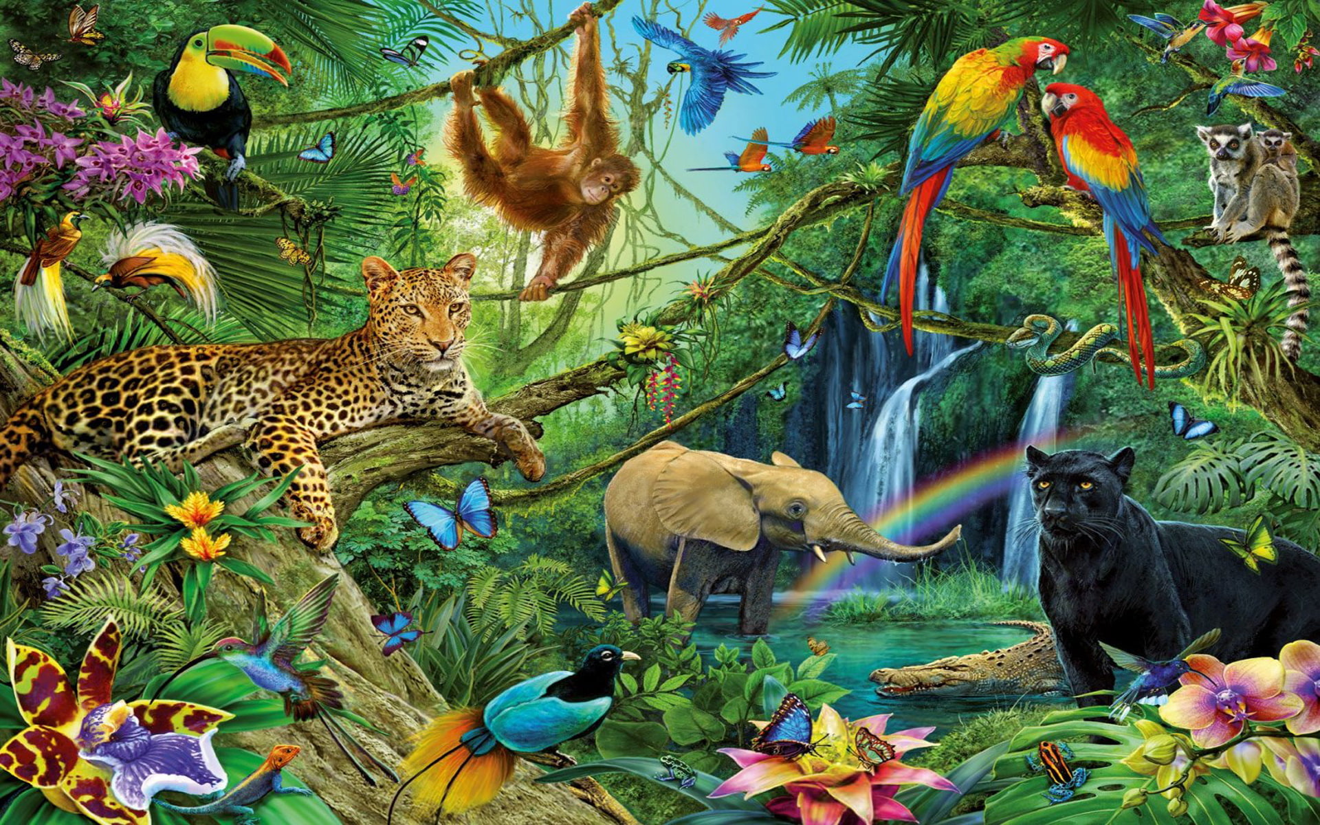 dwellers, jungle, kingdom, 1080P, backgrounds, windows, desktop, animal, HD Wallpaper