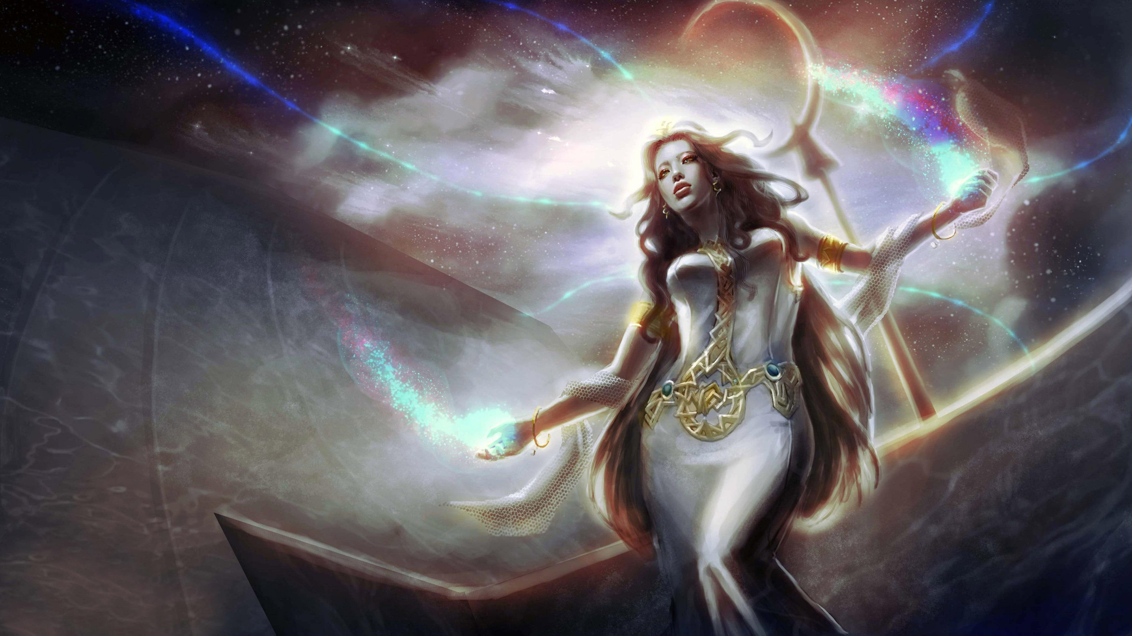 3840x2160, 4K, princess, character, woman, splendid, poster, game, fantasy, female, HD Wallpaper
